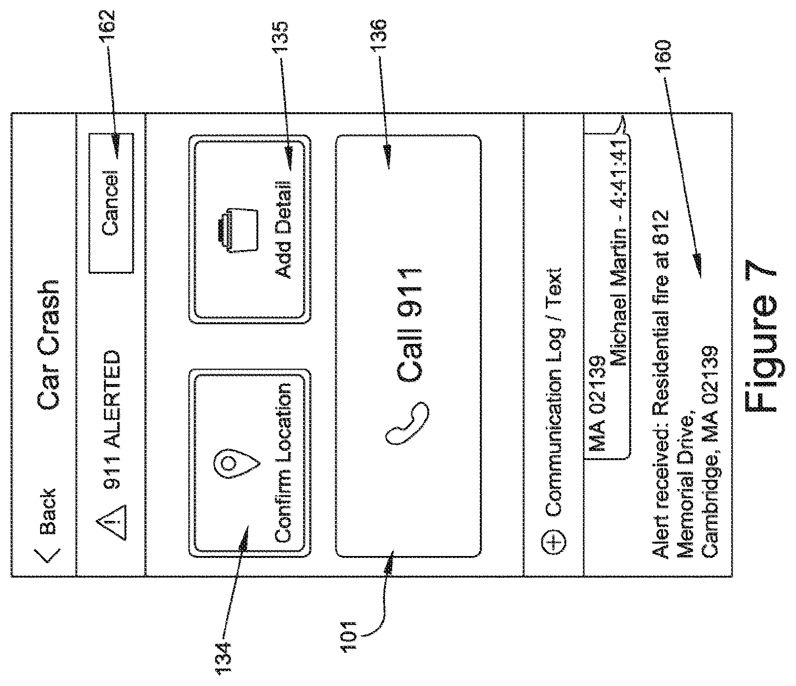 Patent US12375896 Figure 7 – Method and system for emergency call management