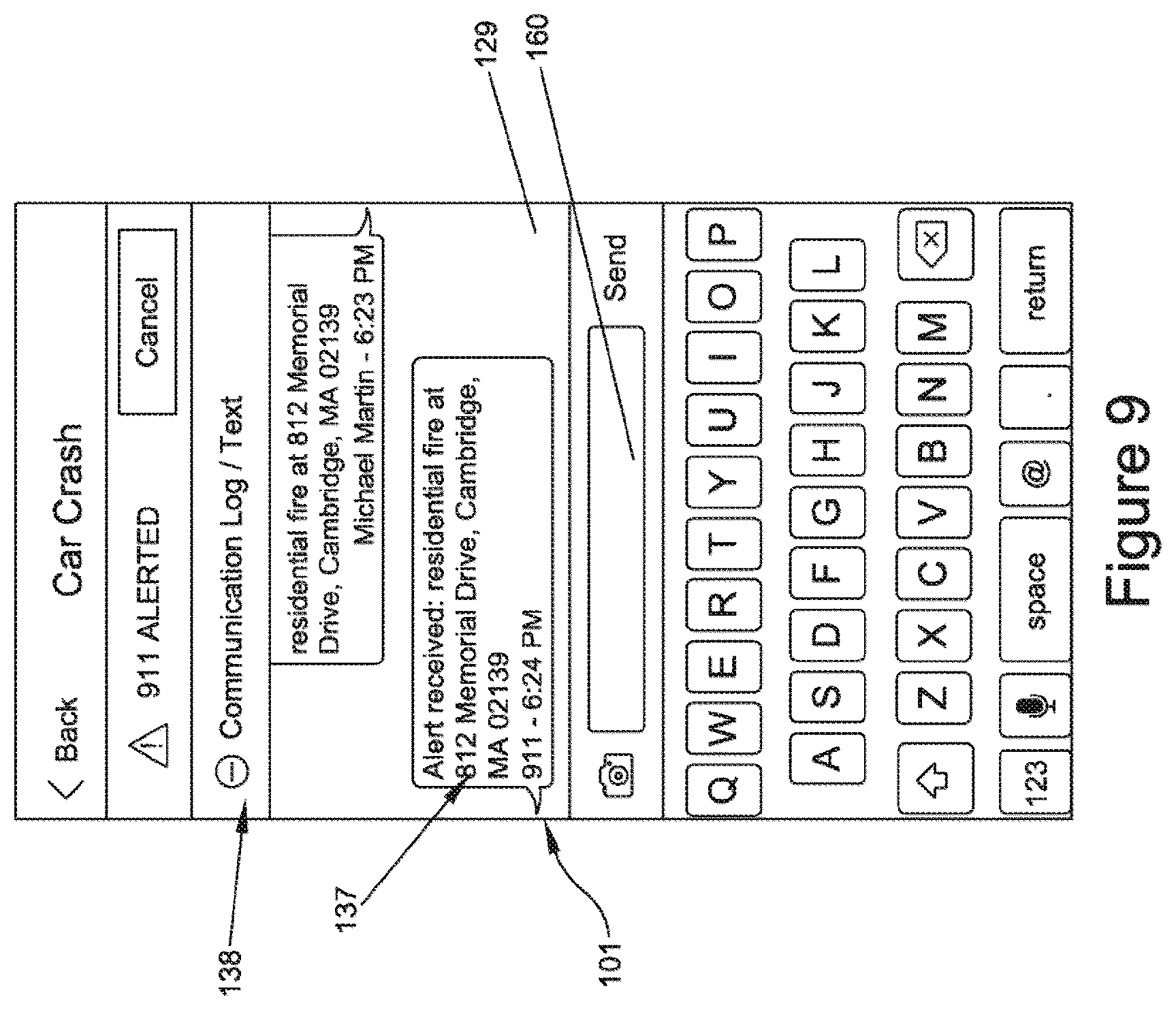 Patent US12375896 Figure 9 – Method and system for emergency call management