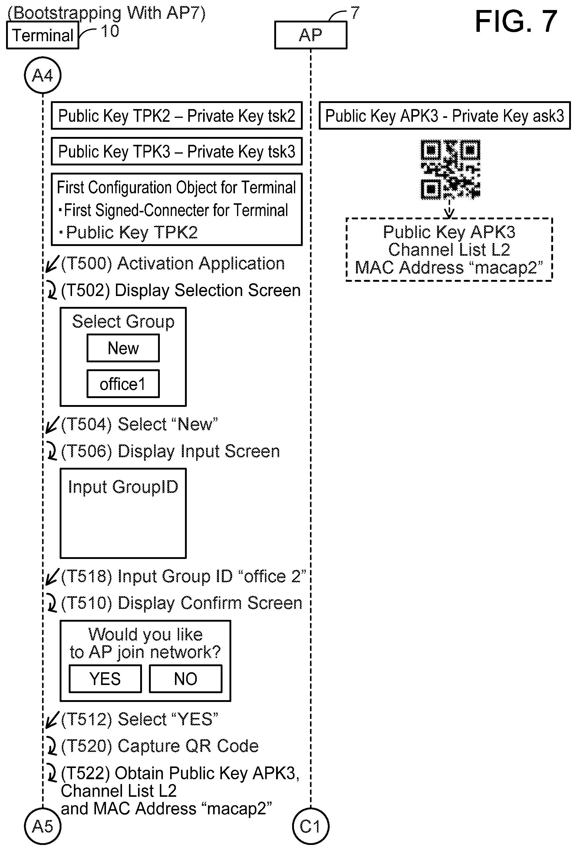 Patent US12375907 Figure 7 – Non-transitory computer-readable medium storing computer-readable instructions for terminal device and communication device