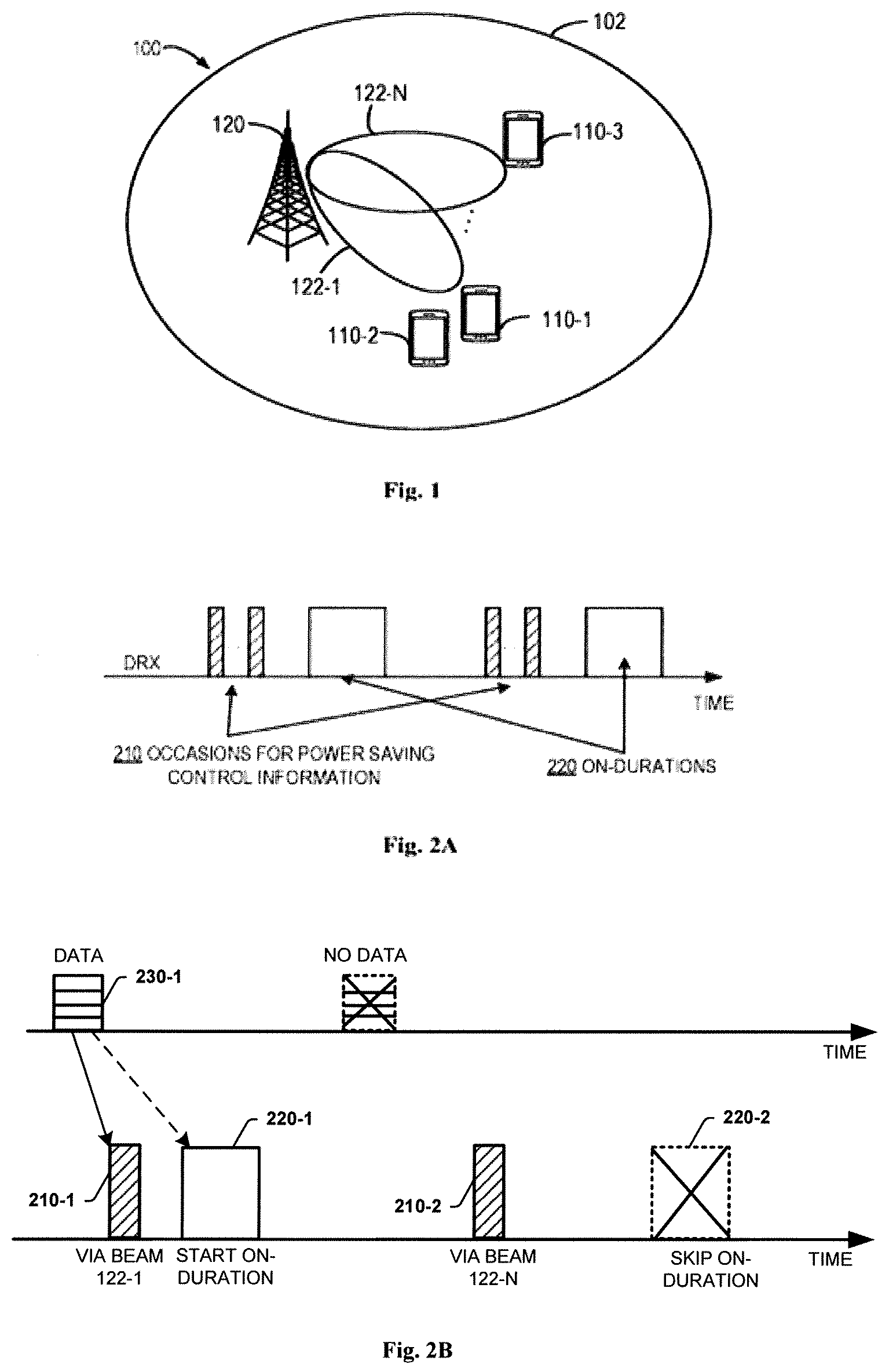 Patent US12375944 Figure 1 – Discontinuous reception configuration for multi-beam operations