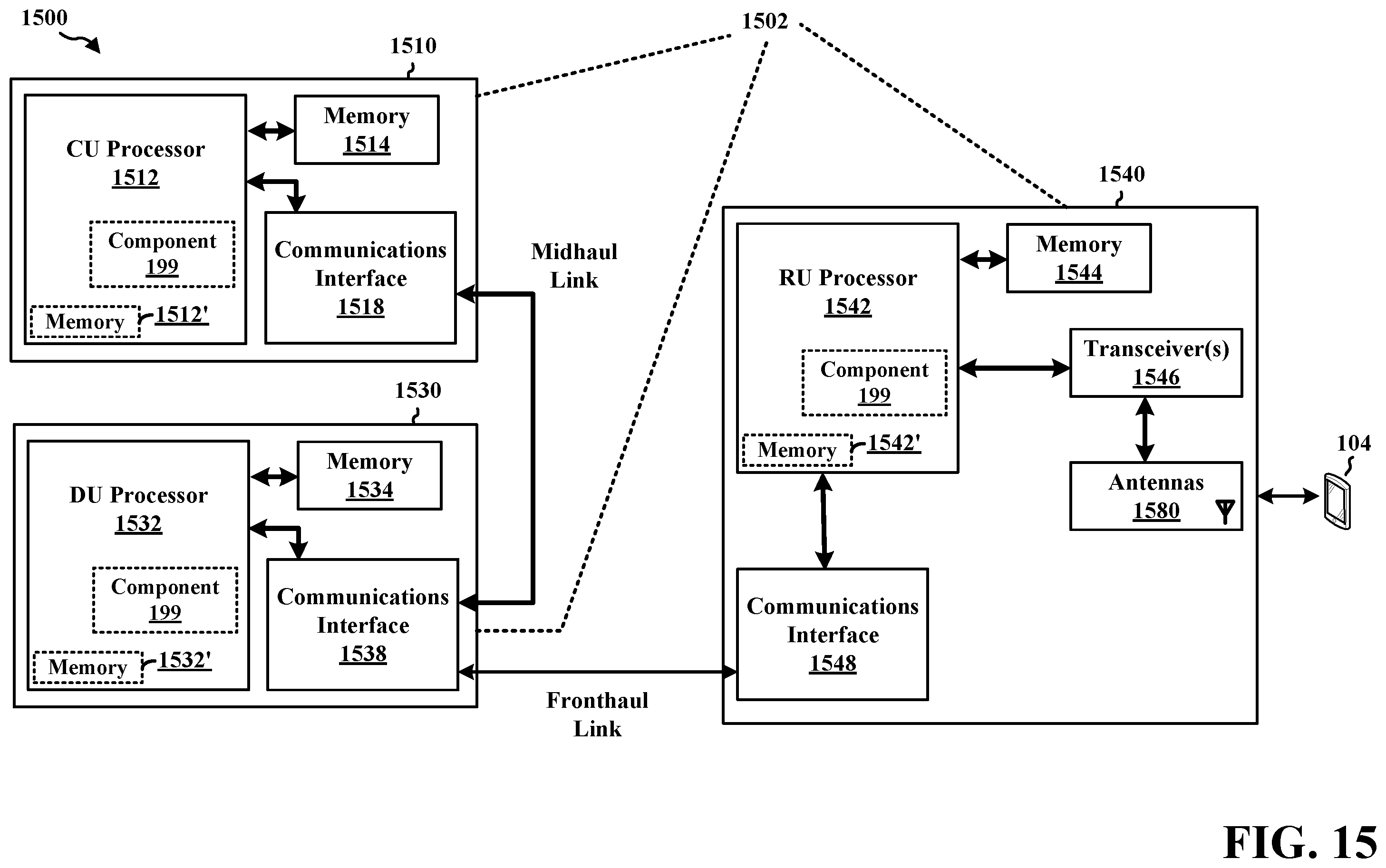 Patent US12375976 Figure 15 – L1/L2 inter-cell mobility and CA