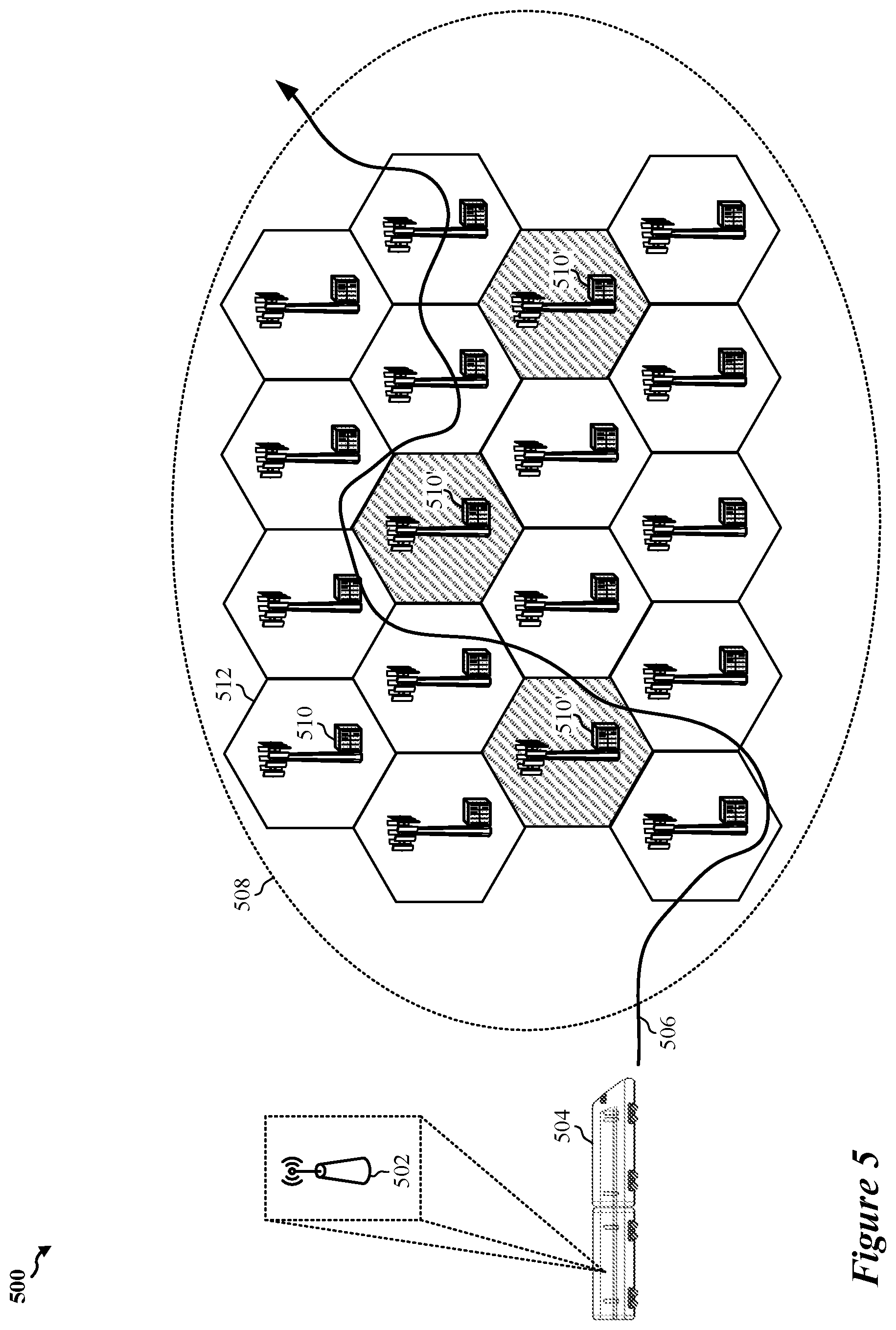 Patent US12375995 Figure 6 – Automated frequency coordination for high speed mobility