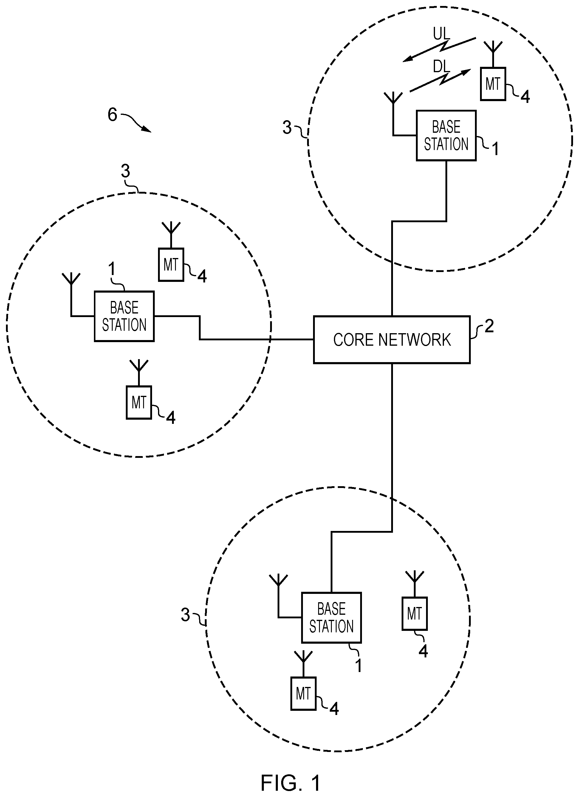 Patent US12375999 — Cost-based route selection for IAB node migration — Figure 1