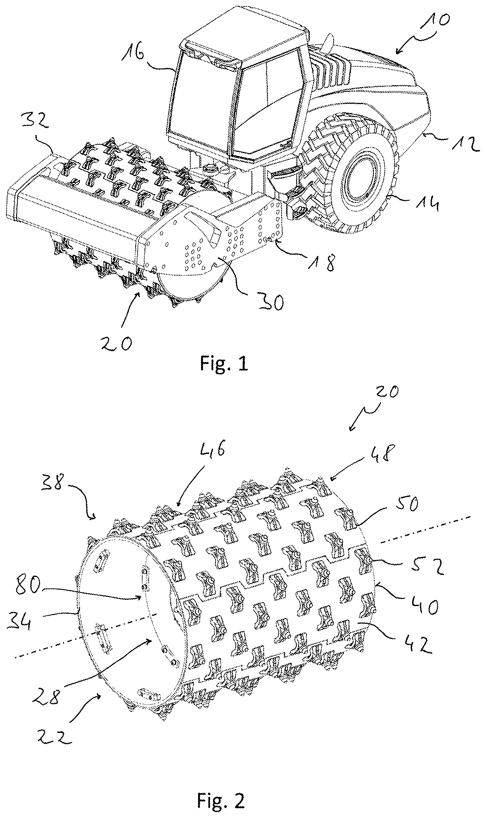 Patent US12376508 Figure 1 – Sheath for a soil working roller