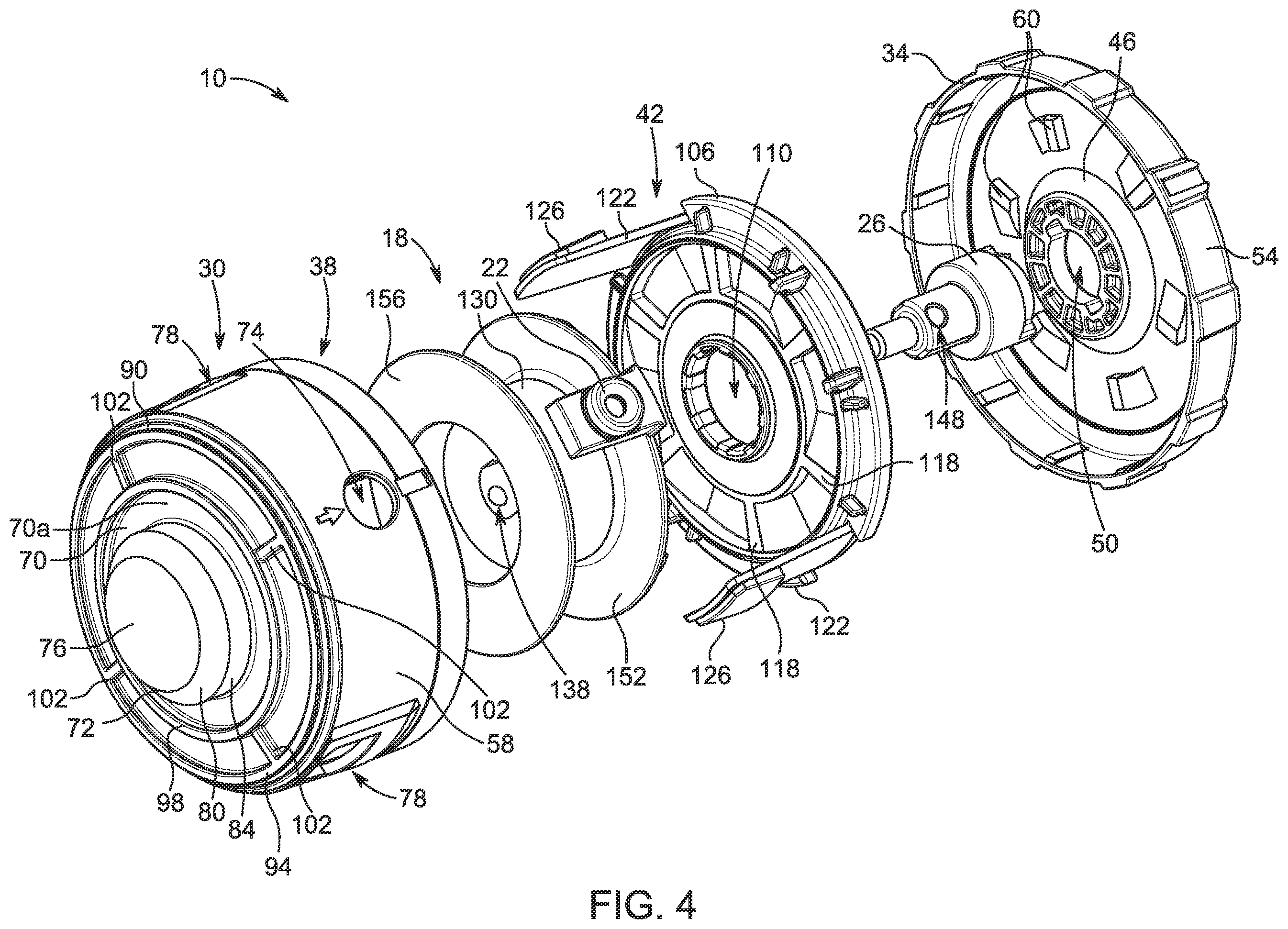 Patent US12376515 Figure 4 – String trimmer assembly and trimmer head for use with same