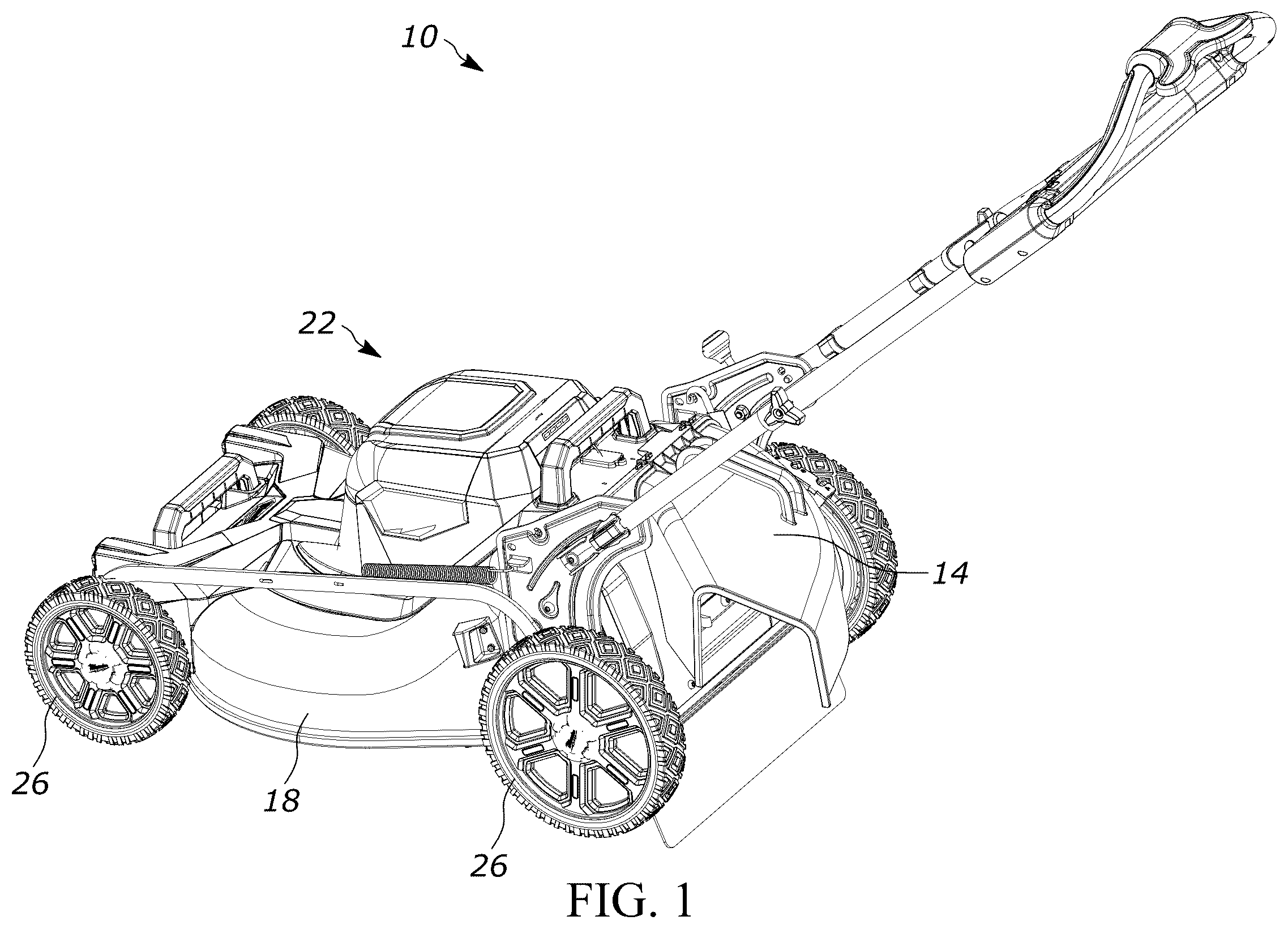Patent US12376517 Figure 1 – Lawnmower discharge accessories