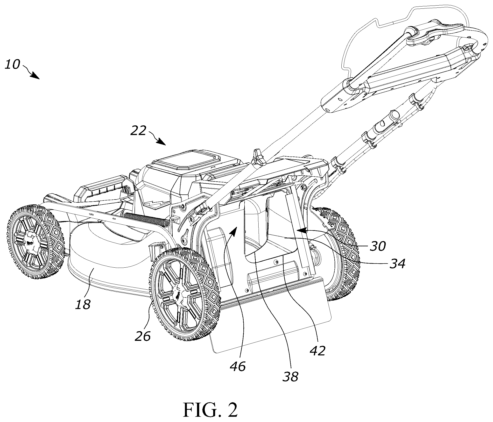 Patent US12376517 Figure 2 – Lawnmower discharge accessories