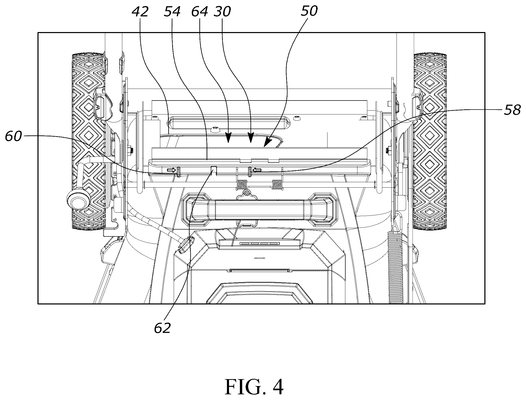 Patent US12376517 Figure 4 – Lawnmower discharge accessories