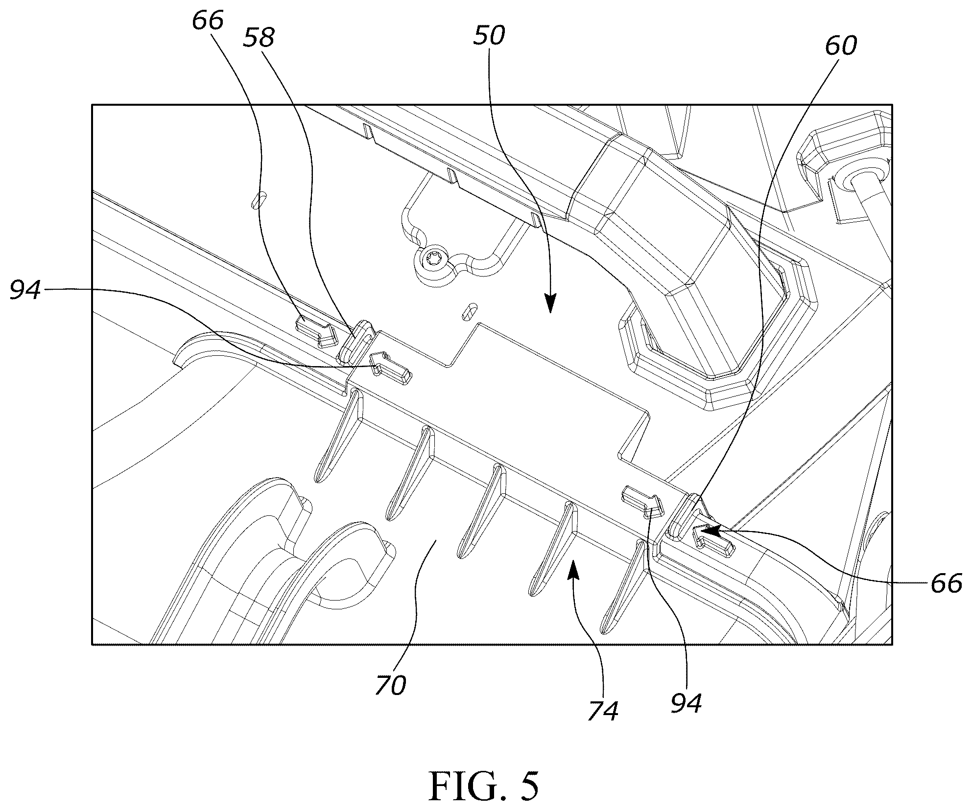 Patent US12376517 Figure 5 – Lawnmower discharge accessories