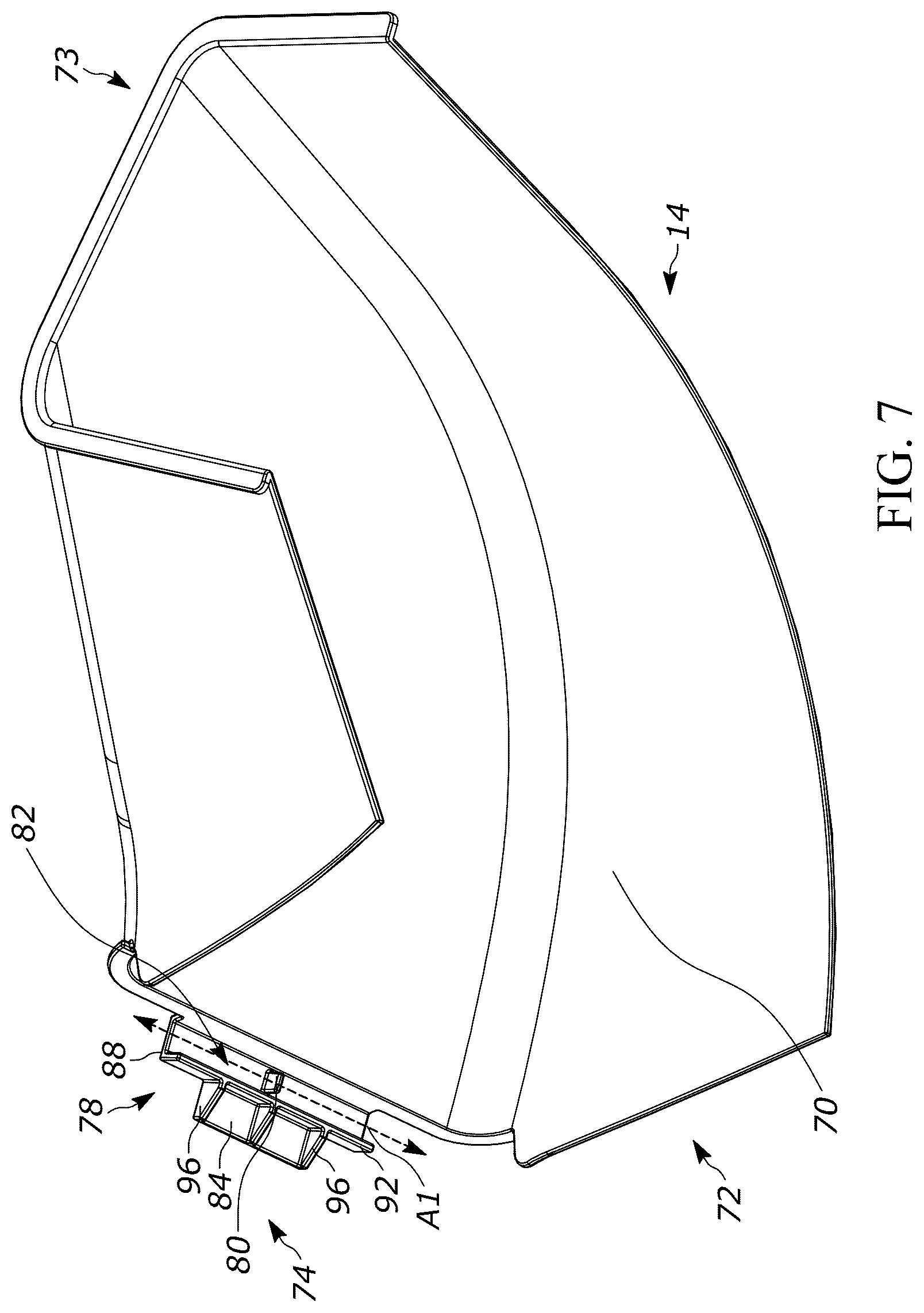 Patent US12376517 Figure 7 – Lawnmower discharge accessories
