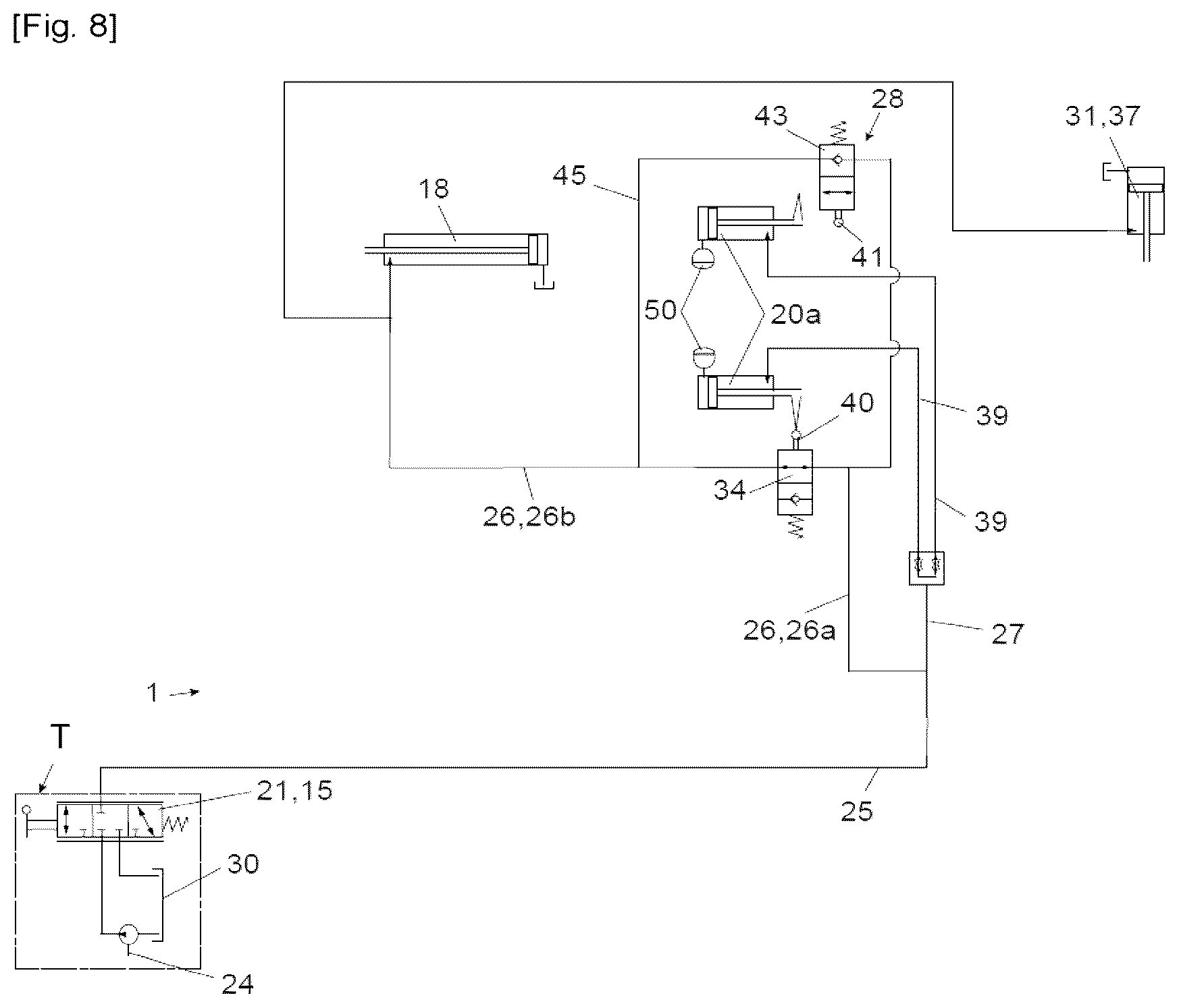 Patent US12376525 Figure 6 – Simplified haymaking machine with a carrier