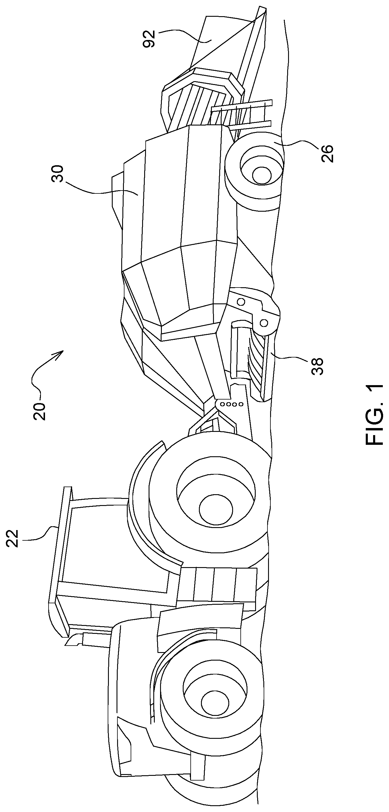 Patent US12376529 Figure 1 – Baler implement with twine delivery system