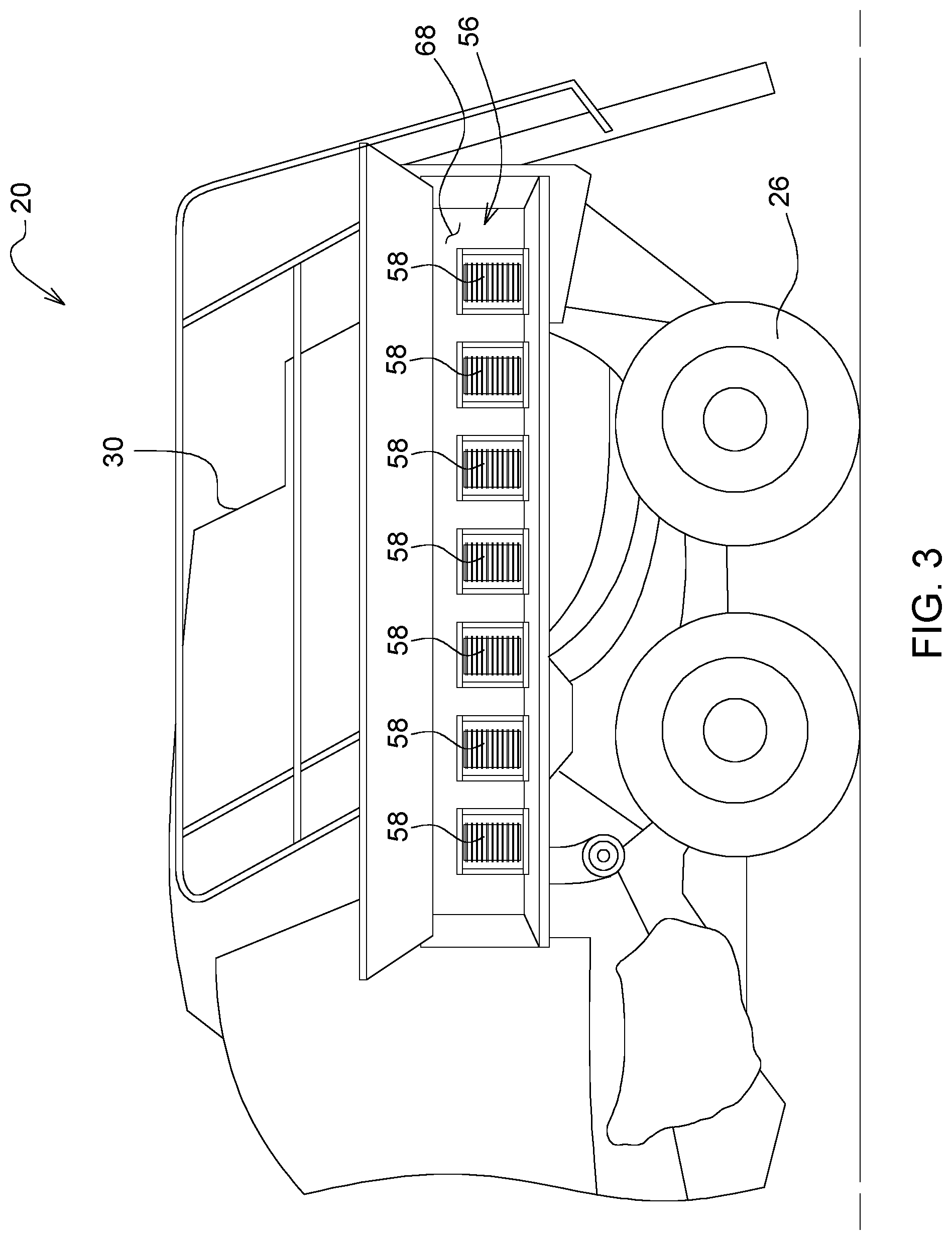 Patent US12376529 Figure 3 – Baler implement with twine delivery system