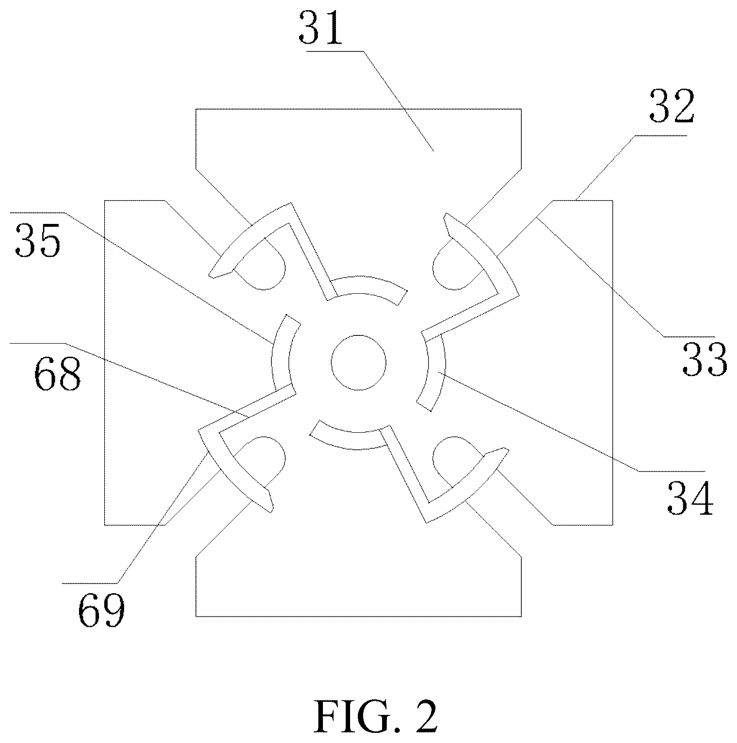 Patent US12376557 Figure 2 – Rapid cleaning system of milking cups in milking hall