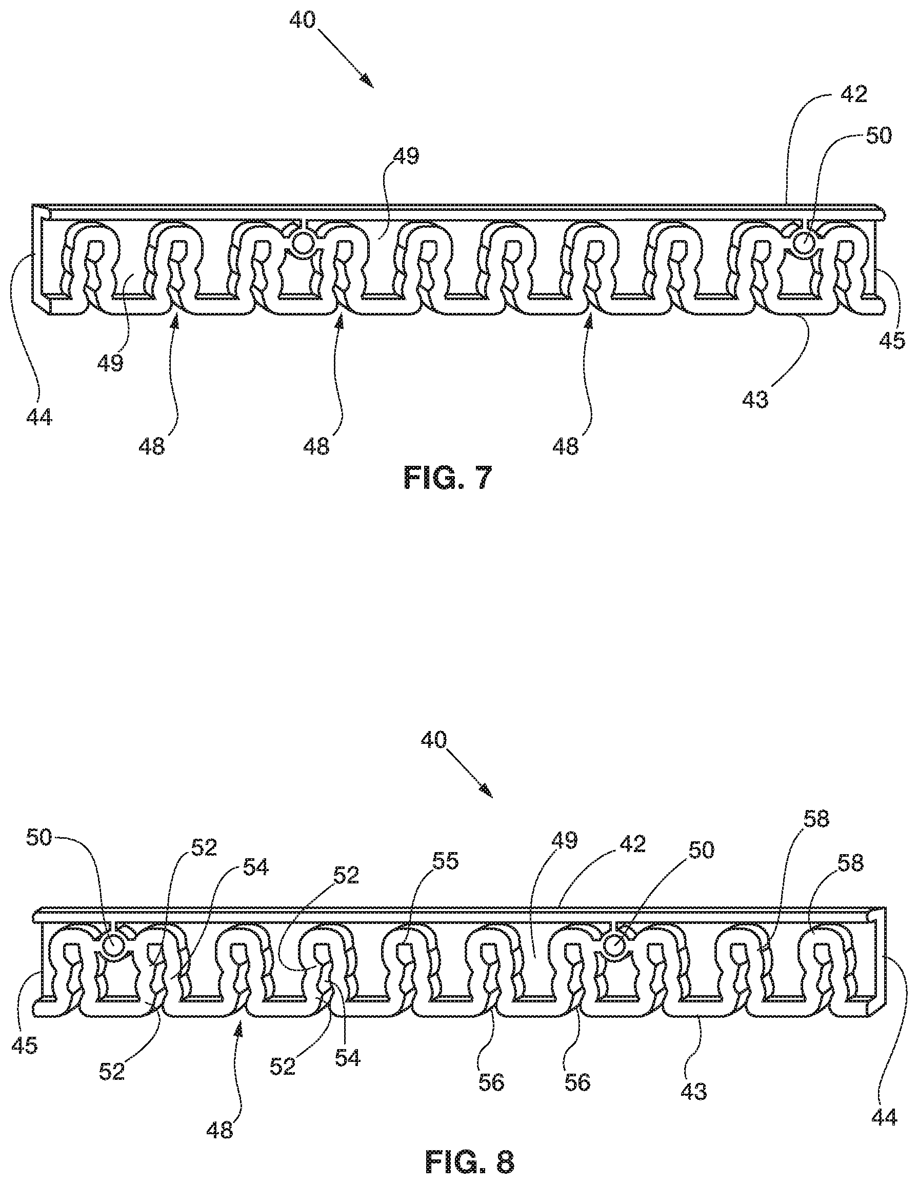 Patent US12376558 Figure 6 – Light traps, panels for light traps and rail apparatus