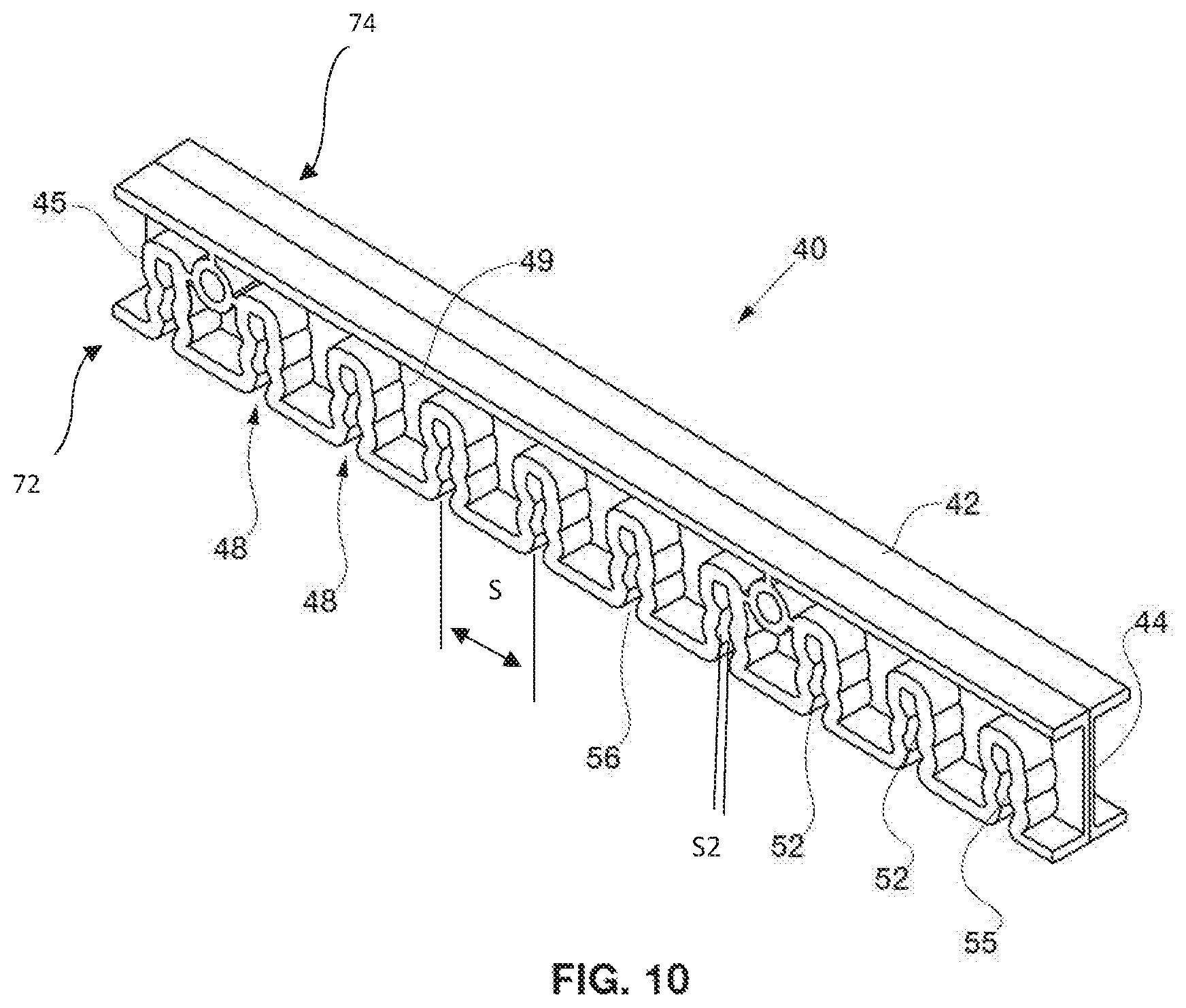 Patent US12376558 Figure 8 – Light traps, panels for light traps and rail apparatus
