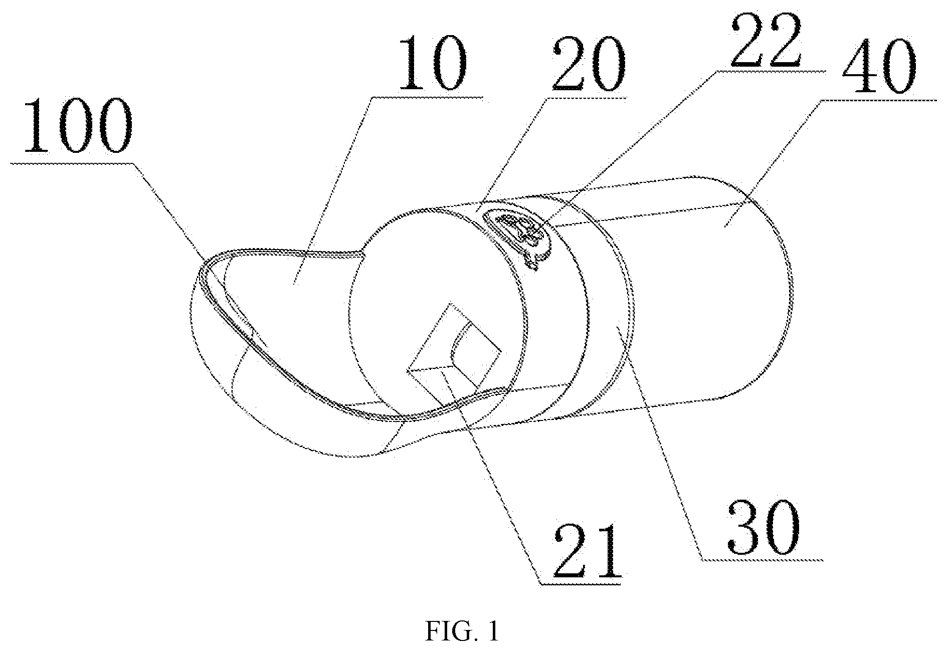 Patent US12376561 Figure 1 – Pet feeding-training device