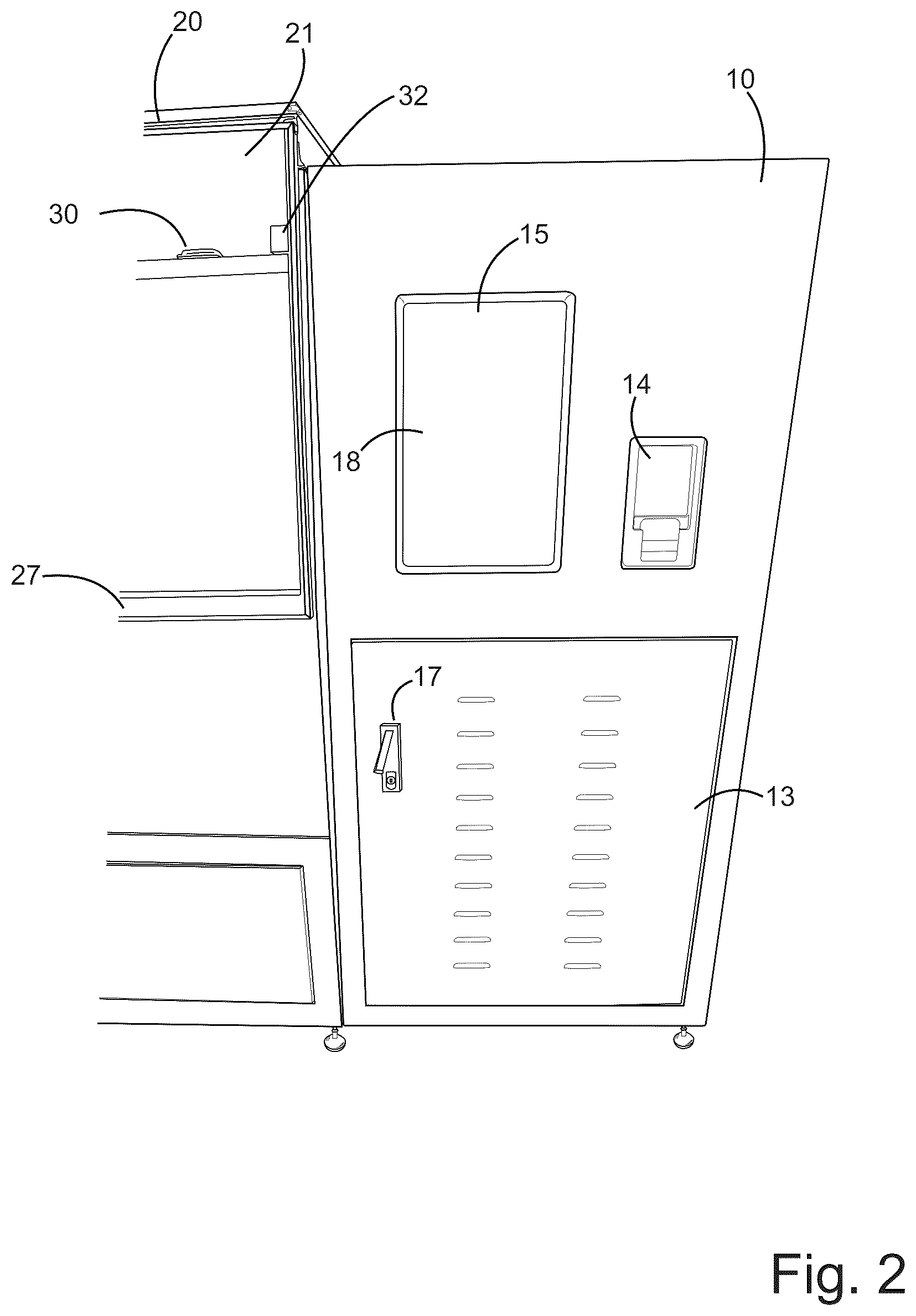 Patent US12376564 Figure 2 – Pet bath machine