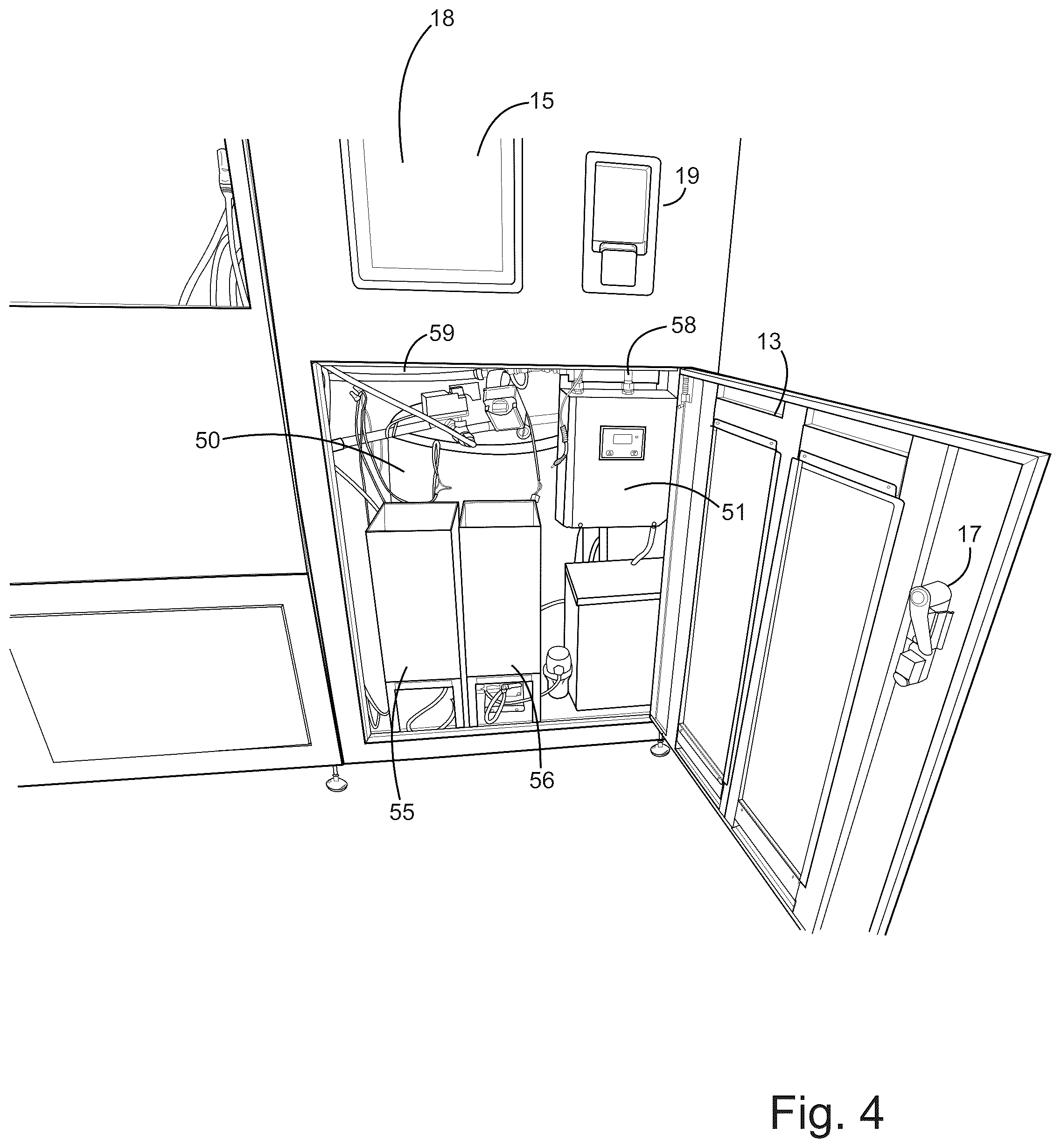 Patent US12376564 Figure 4 – Pet bath machine