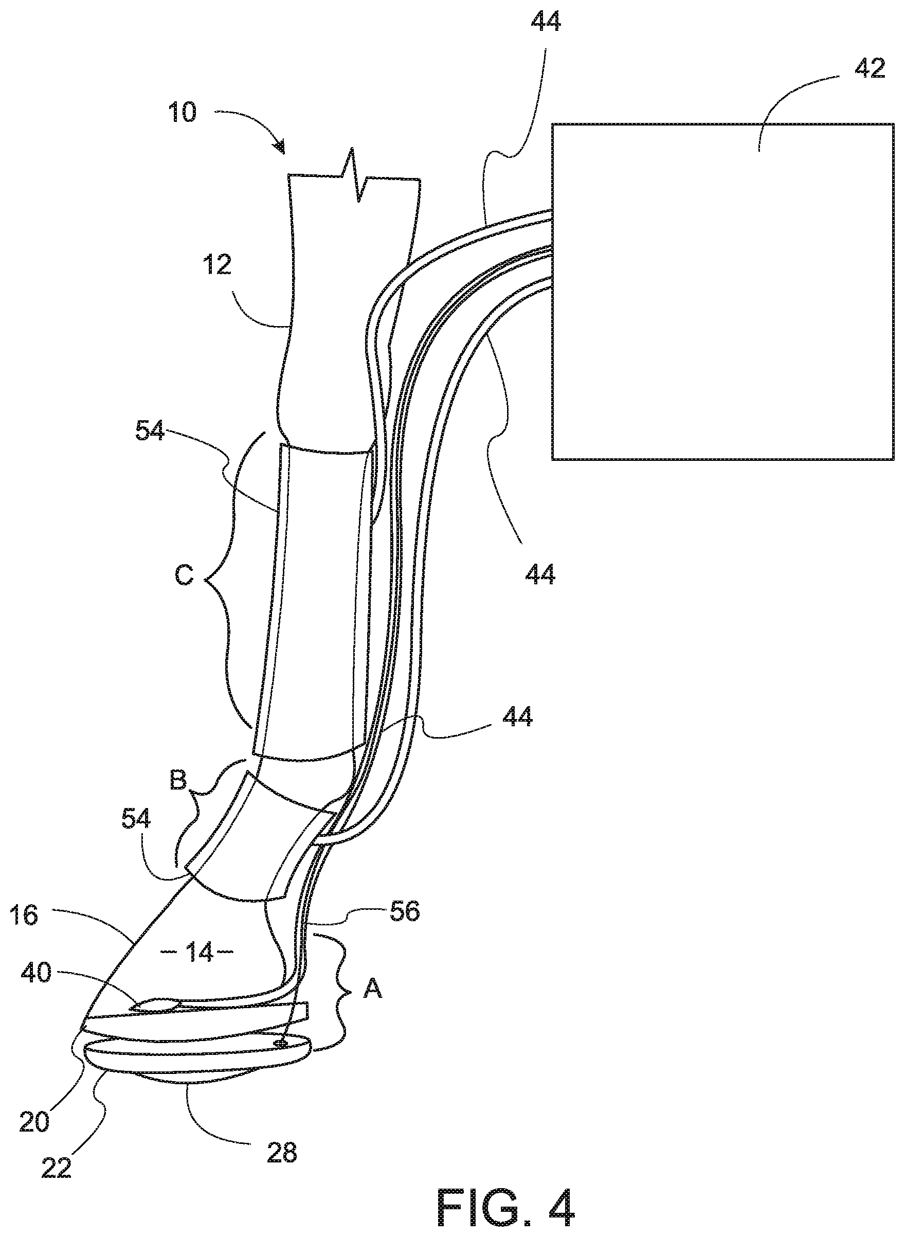 Patent US12376565 Figure 4 – Equine biomechanical orthotic device and method of use