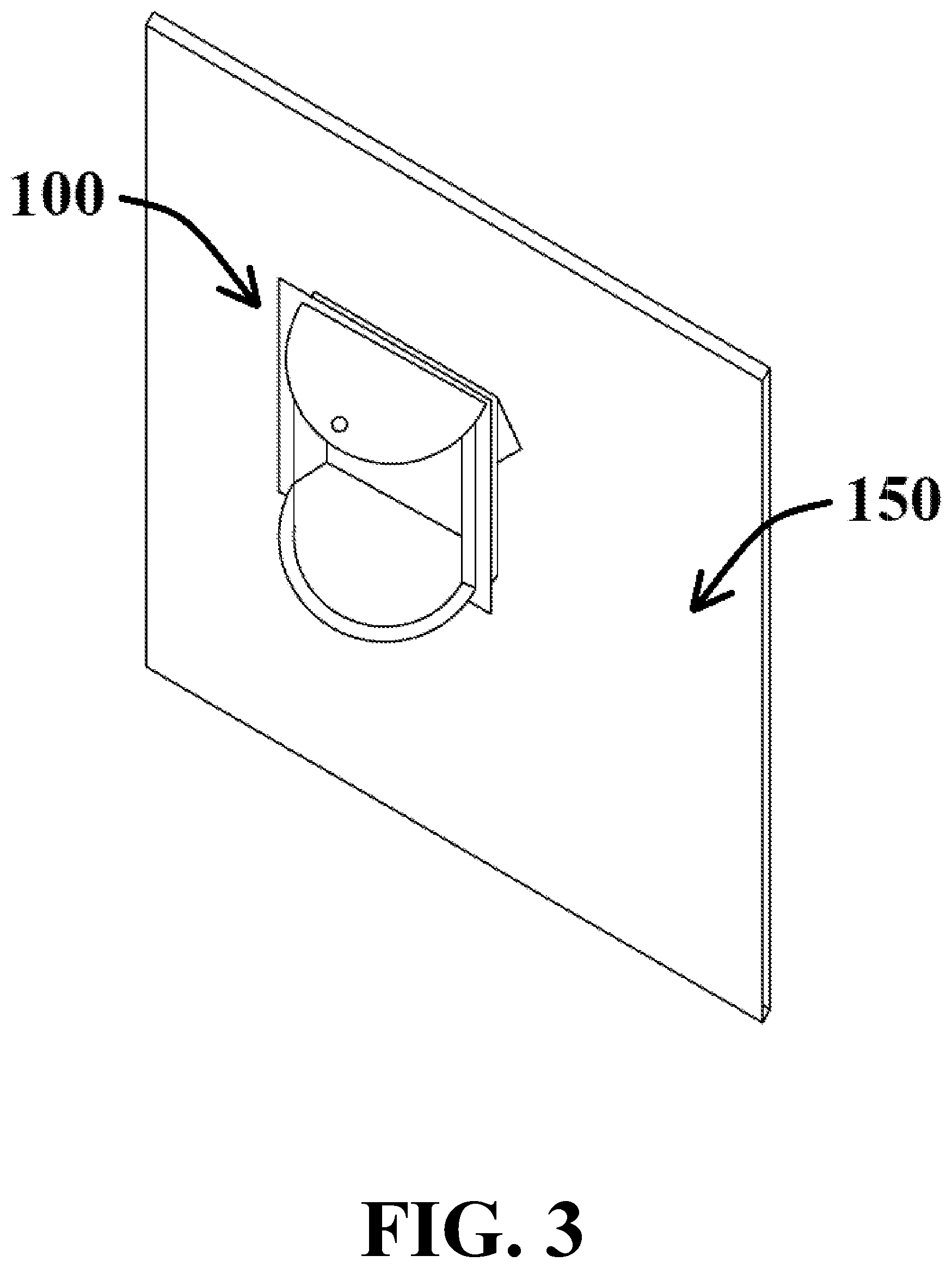 Patent US12376571 Figure 3 – Indoor/outdoor bird feeder