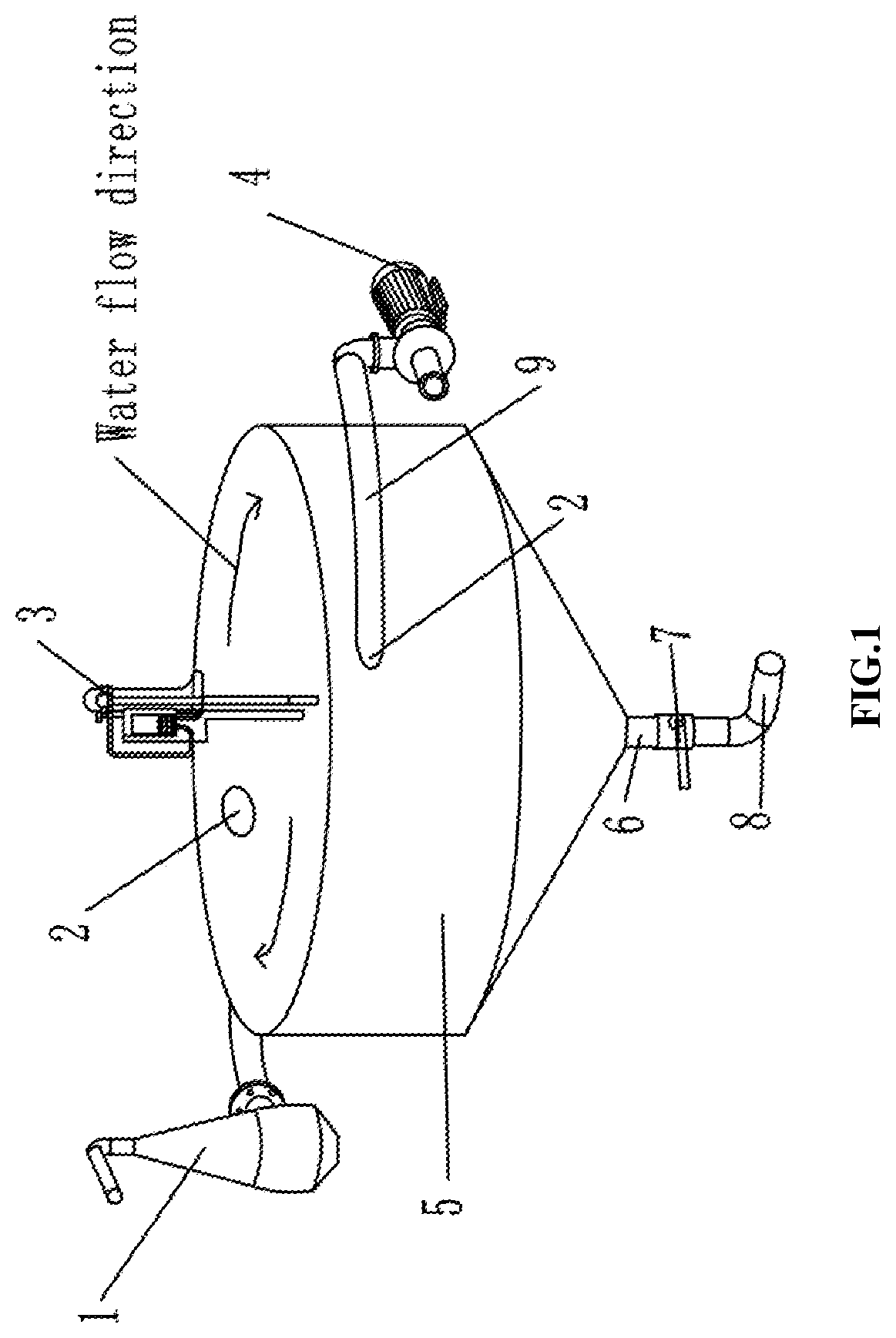 Patent US12376572 Figure 1 – Industrialized fish and algae farming system and method with recirculating water