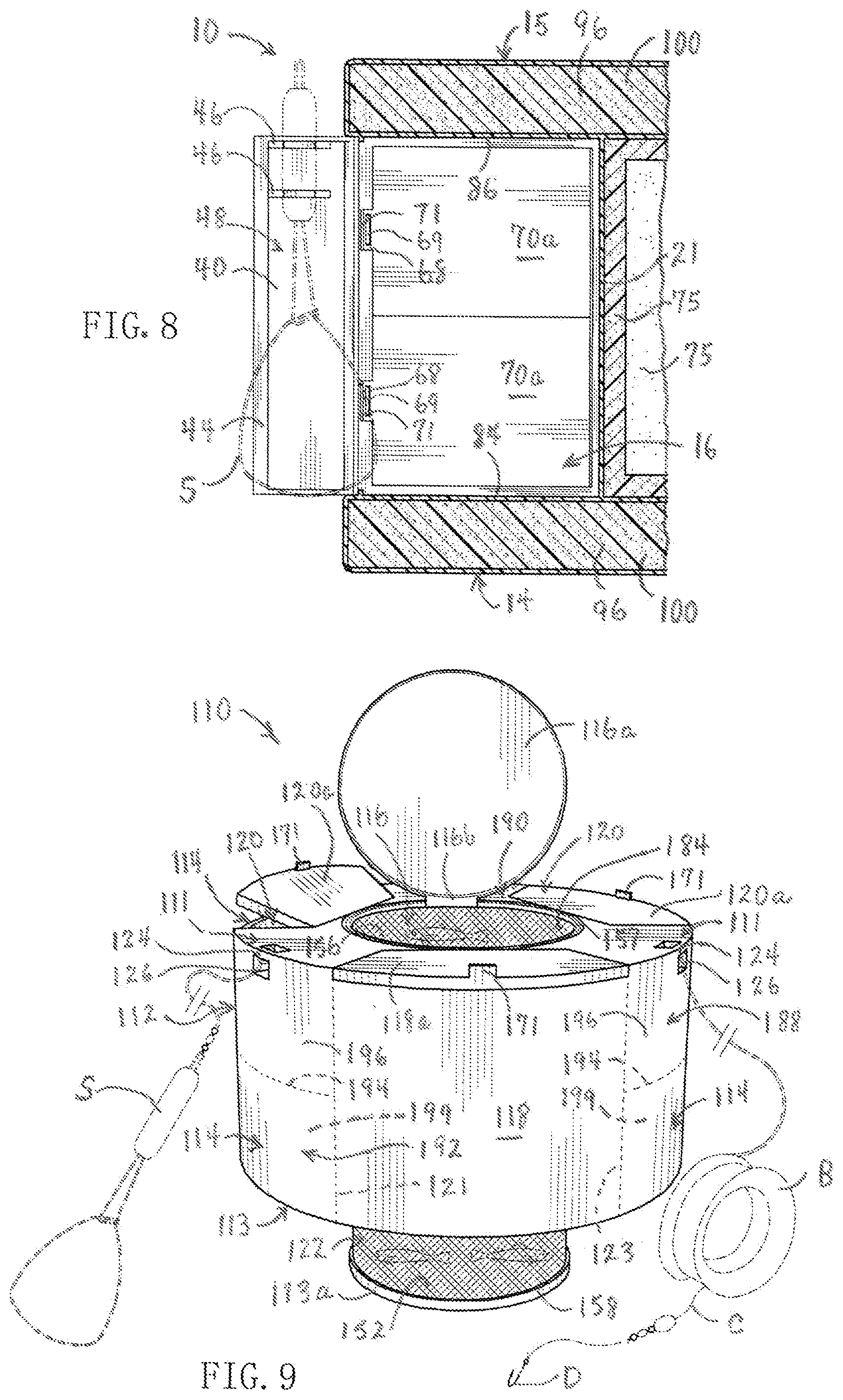 Patent US12376575 Figure 4 – Fishing caddy