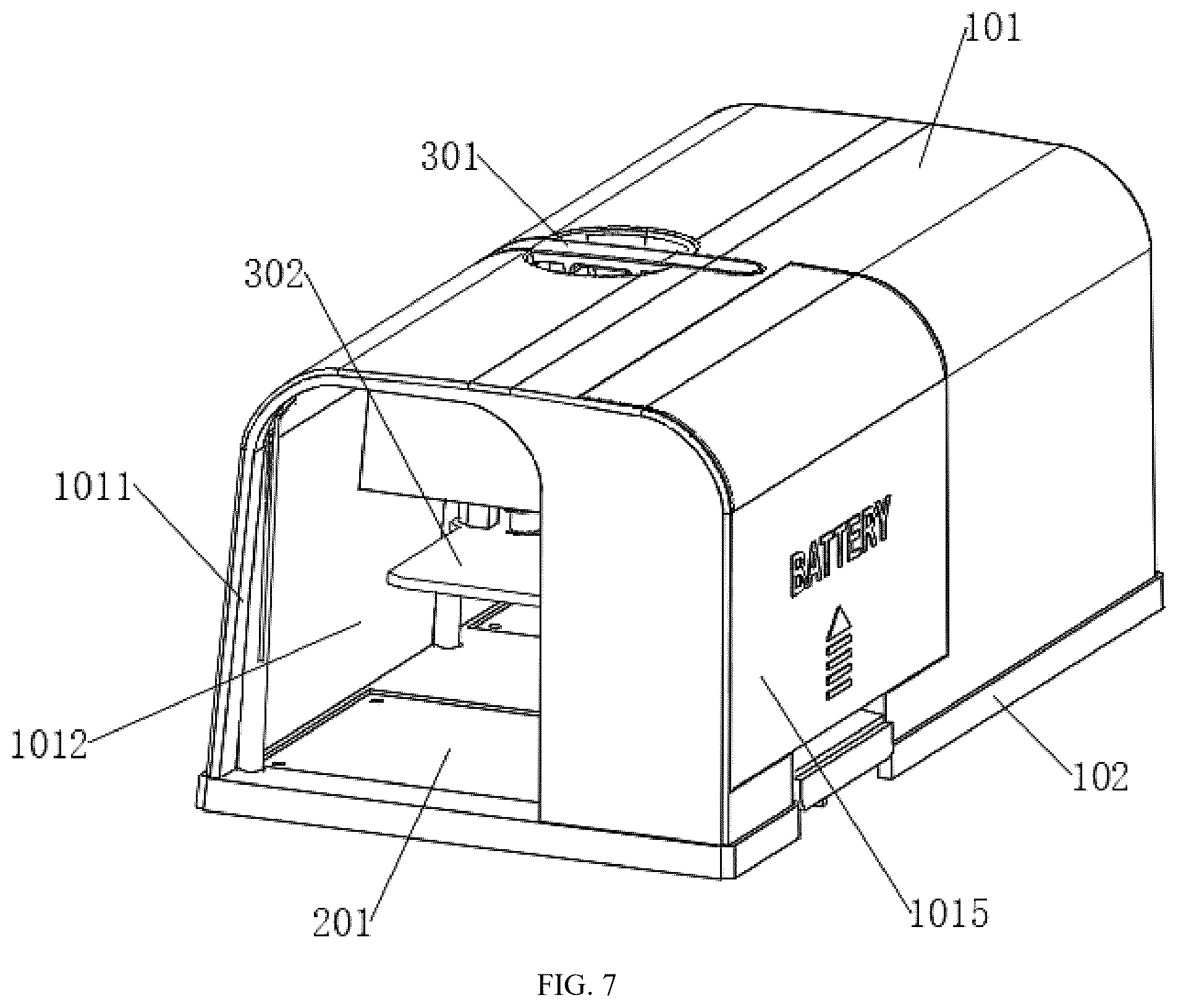 Patent US12376580 Figure 7 – Mouse trap