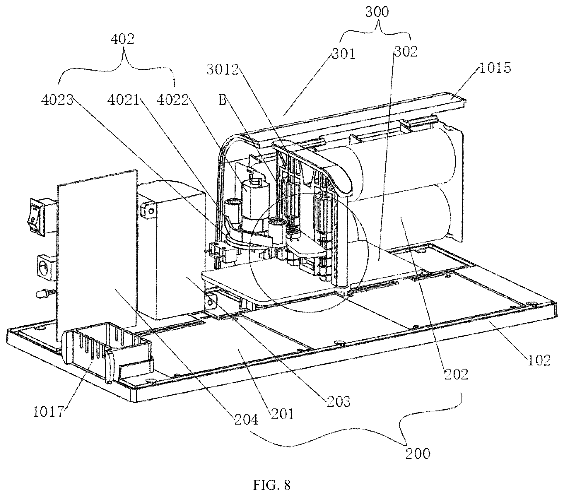 Patent US12376580 Figure 8 – Mouse trap