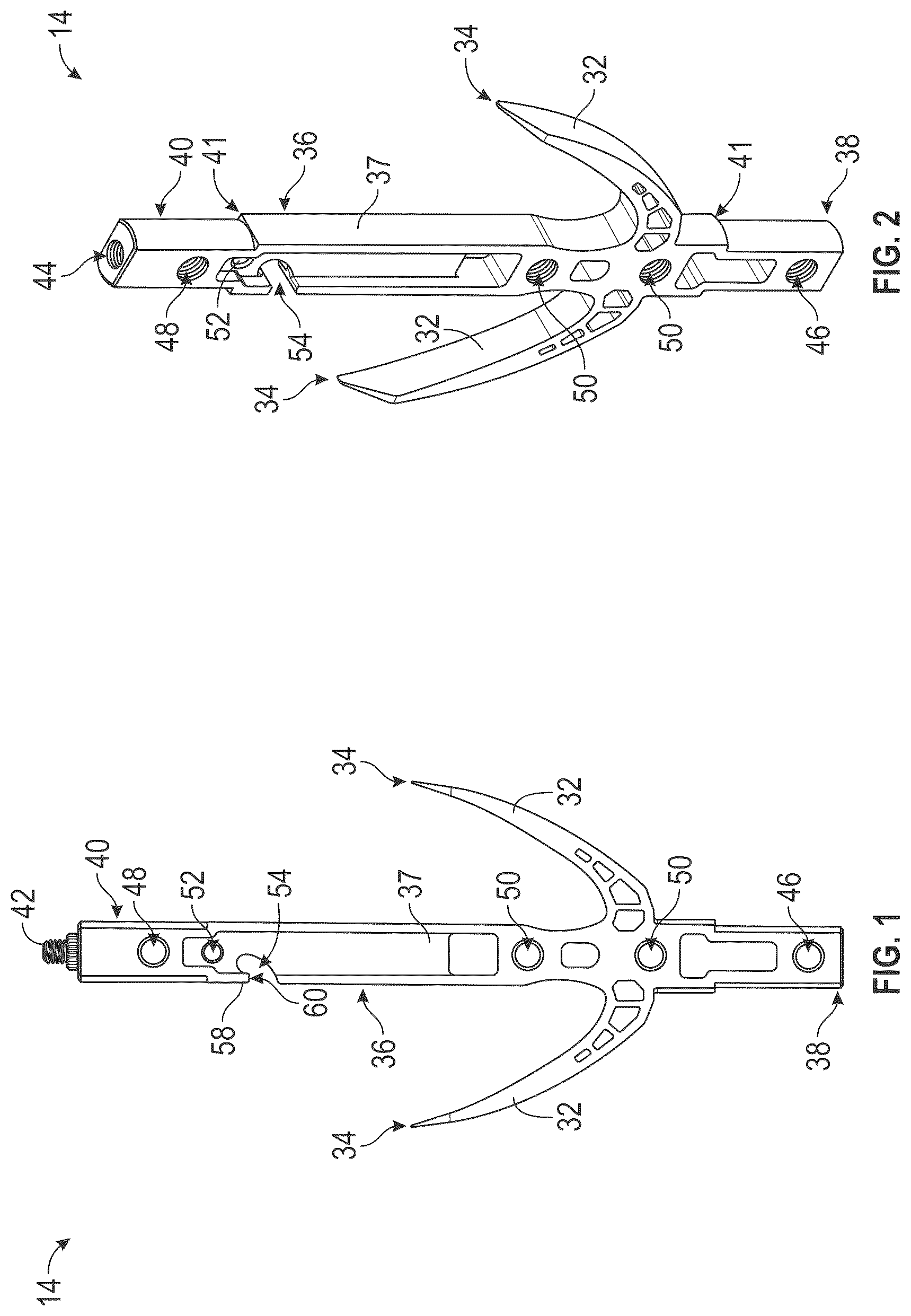 Patent US12376595 Figure 1 – Device for hanging and transporting meat