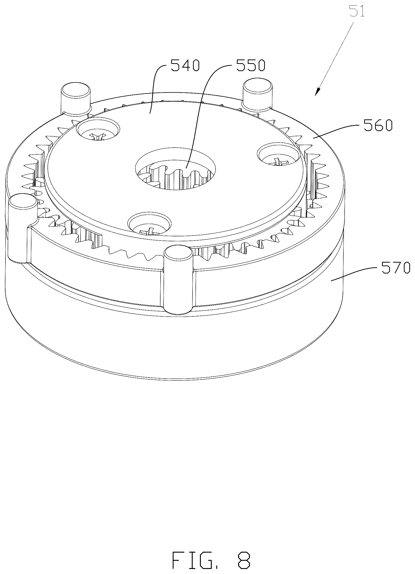 Patent US12376605 Figure 8 – Ice cream maker