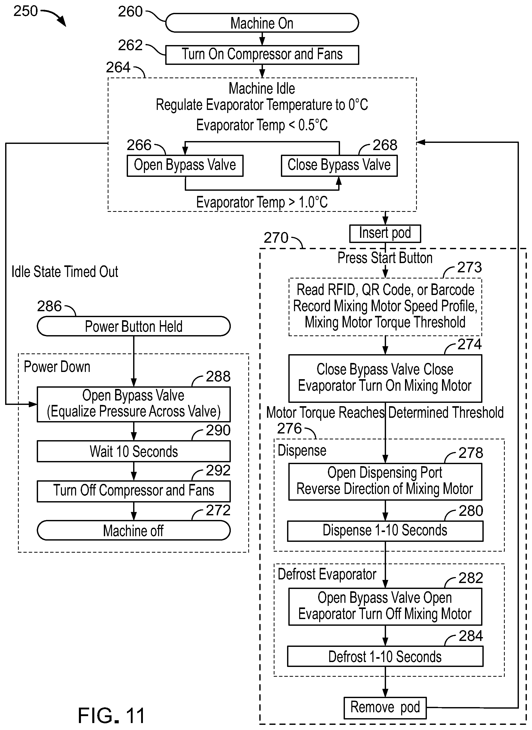 Patent US12376606 Figure 15 – Providing single servings of cooled foods and drinks