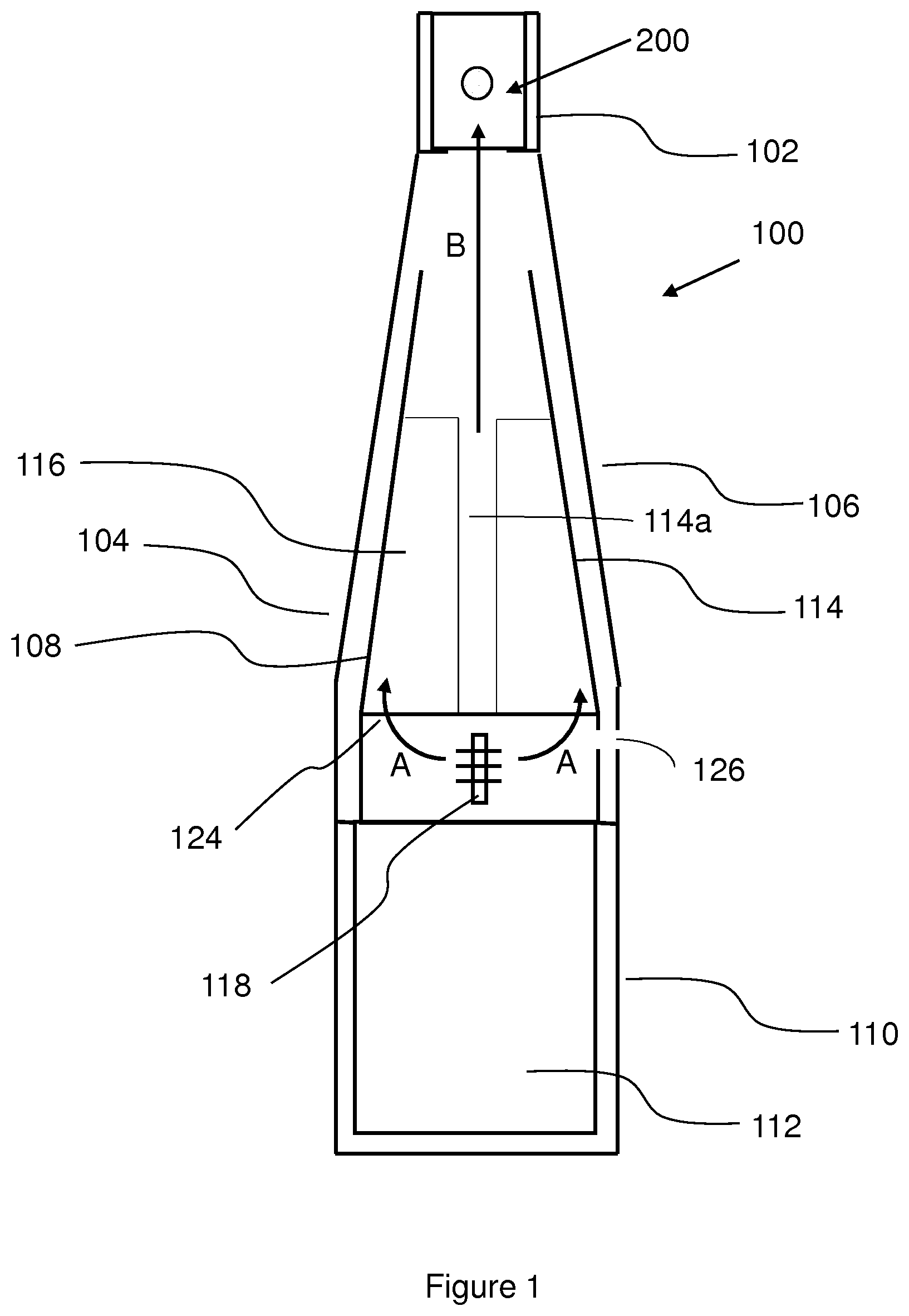 Patent US12376620 Figure 1 – Aerosol provision devices with a substance of 8-12 denier and a first and second tube portion extending therefrom