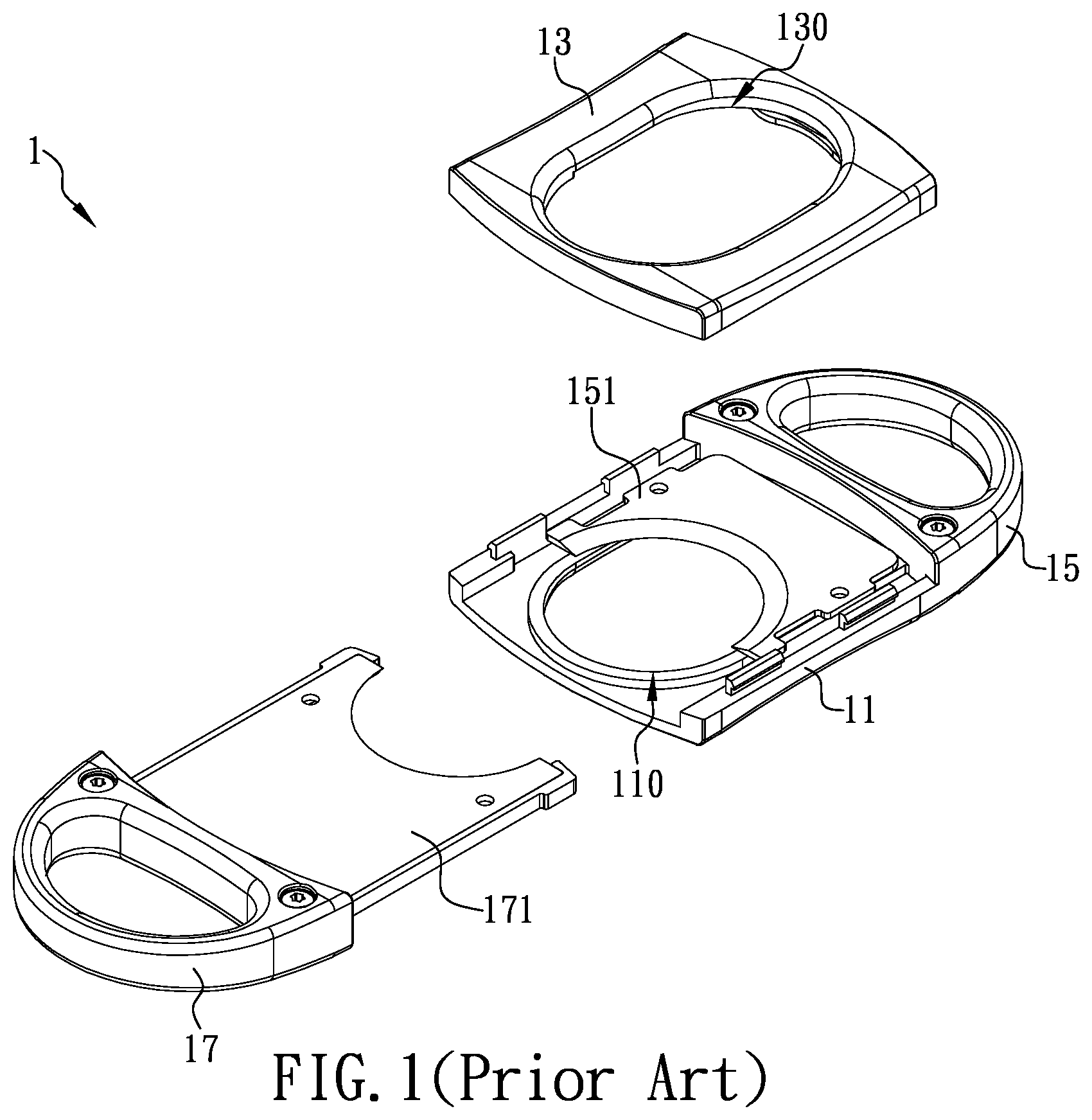 Patent US12376621 Figure 1 – Cigar cutter with arresting mechanism