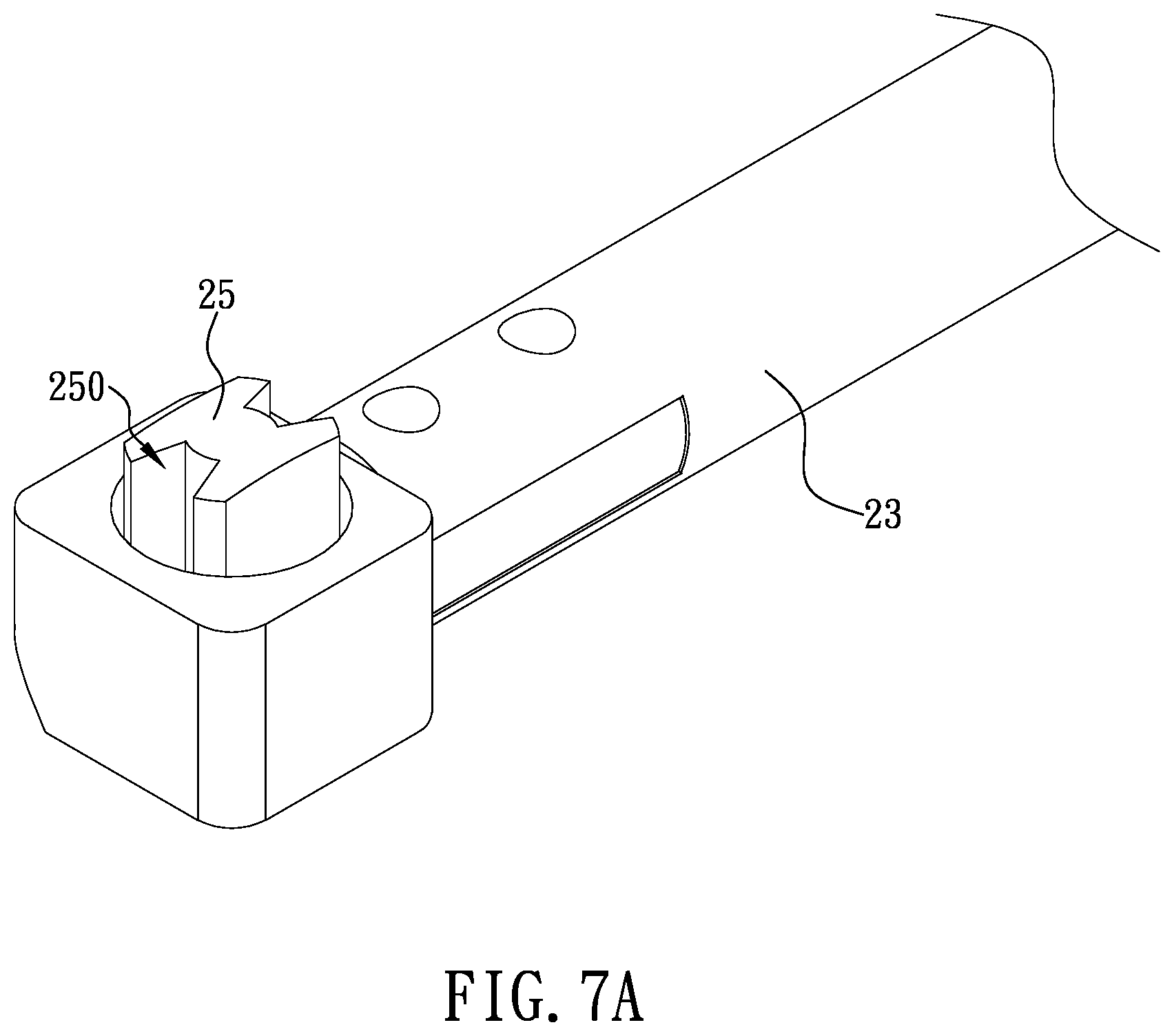 Patent US12376621 Figure 7 – Cigar cutter with arresting mechanism