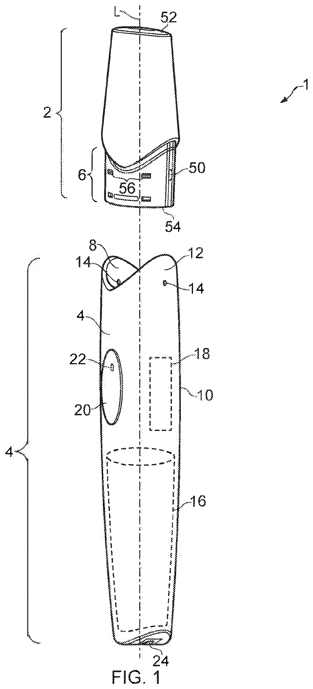 Patent US12376626 Figure 1 – Aerosol provision systems