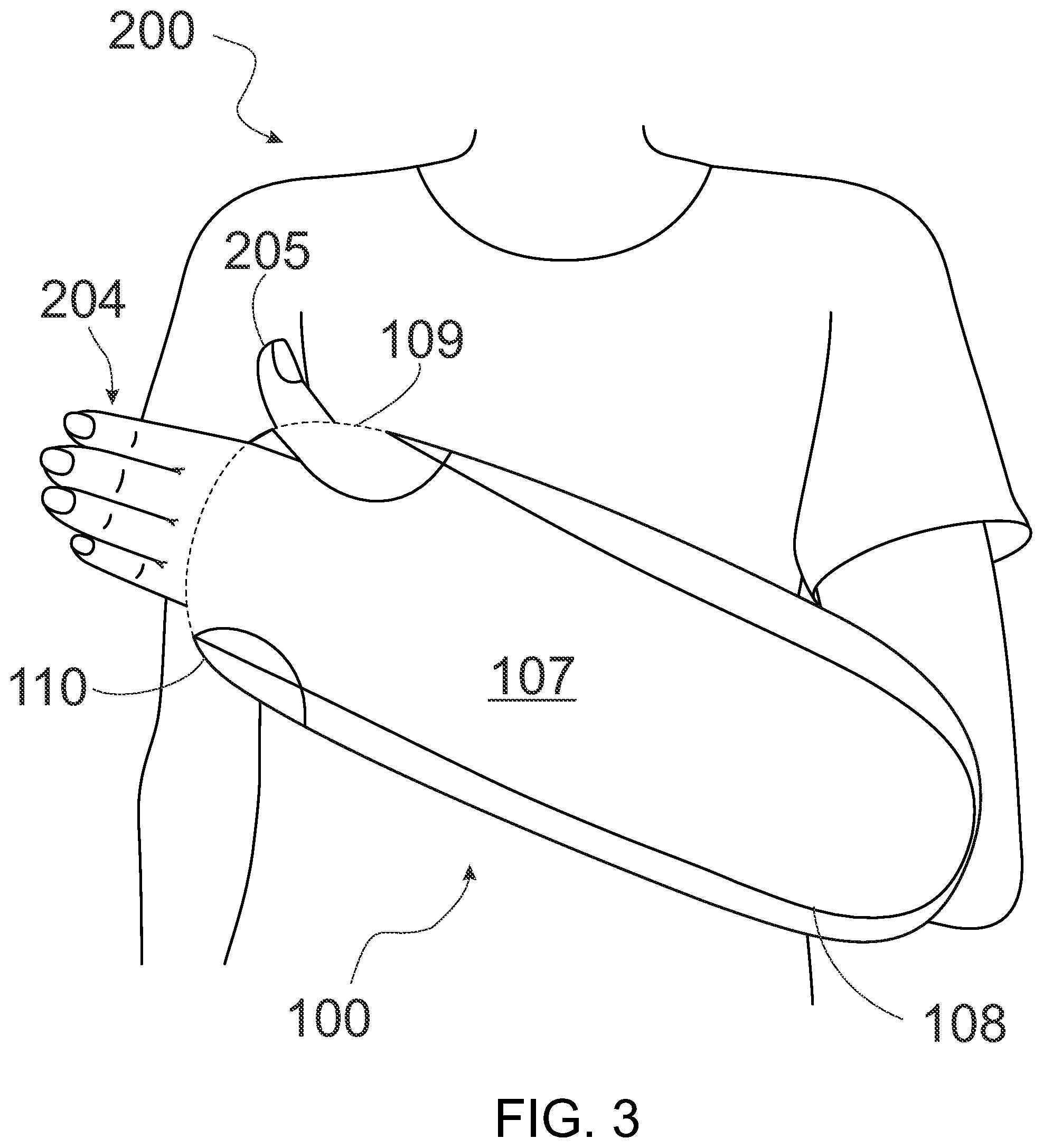 Patent US12376629 Figure 3 – Nursing support apparatus