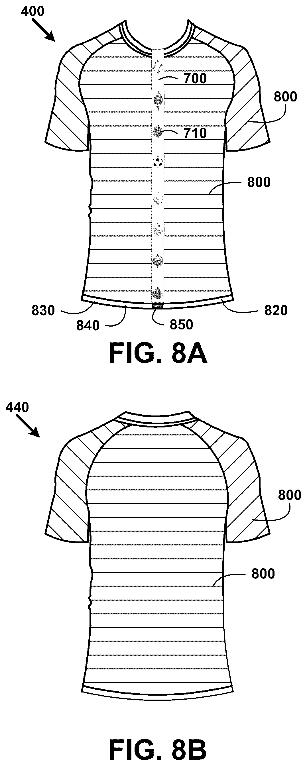 Patent US12376630 Figure 8 – Smart clothing system and methods