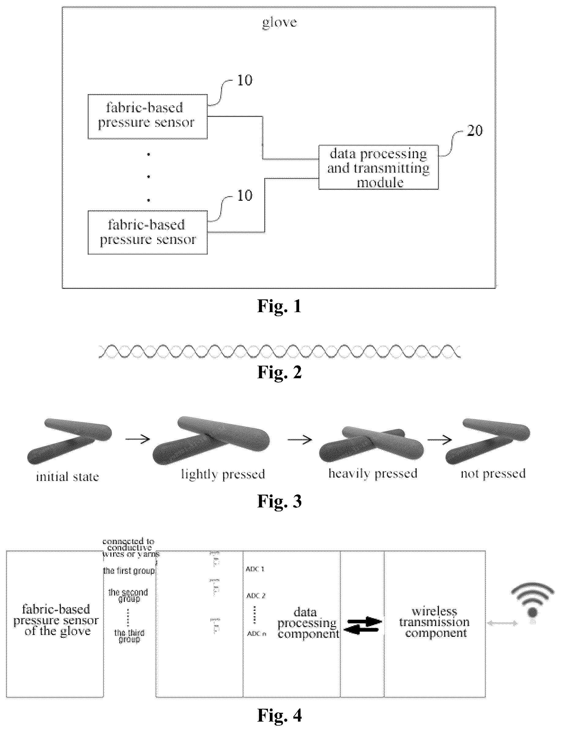 Patent US12376633 — Glove, hand gesture recognition method, device and apparatus — Figure 1