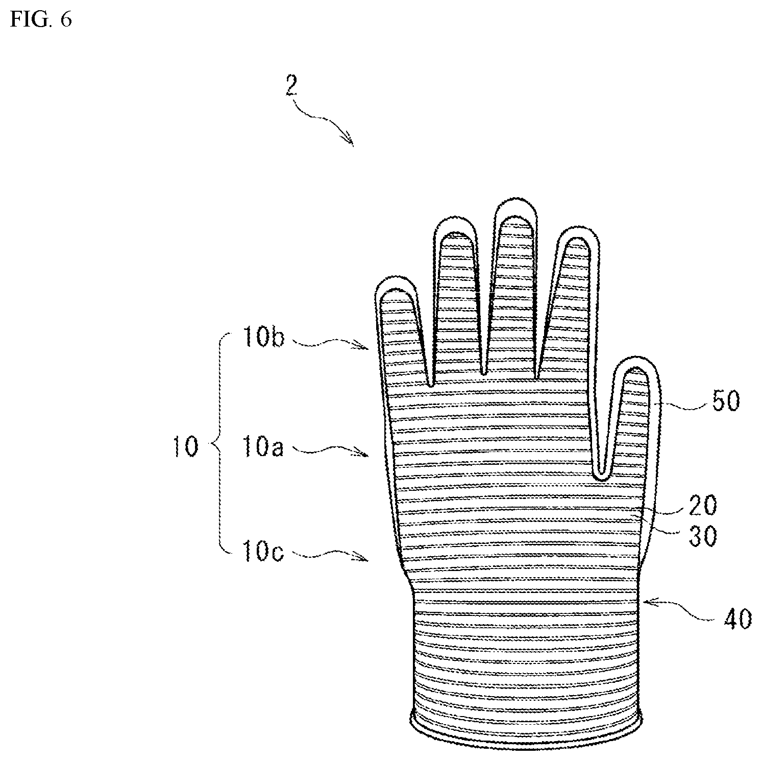 Patent US12376635 Figure 6 – Glove