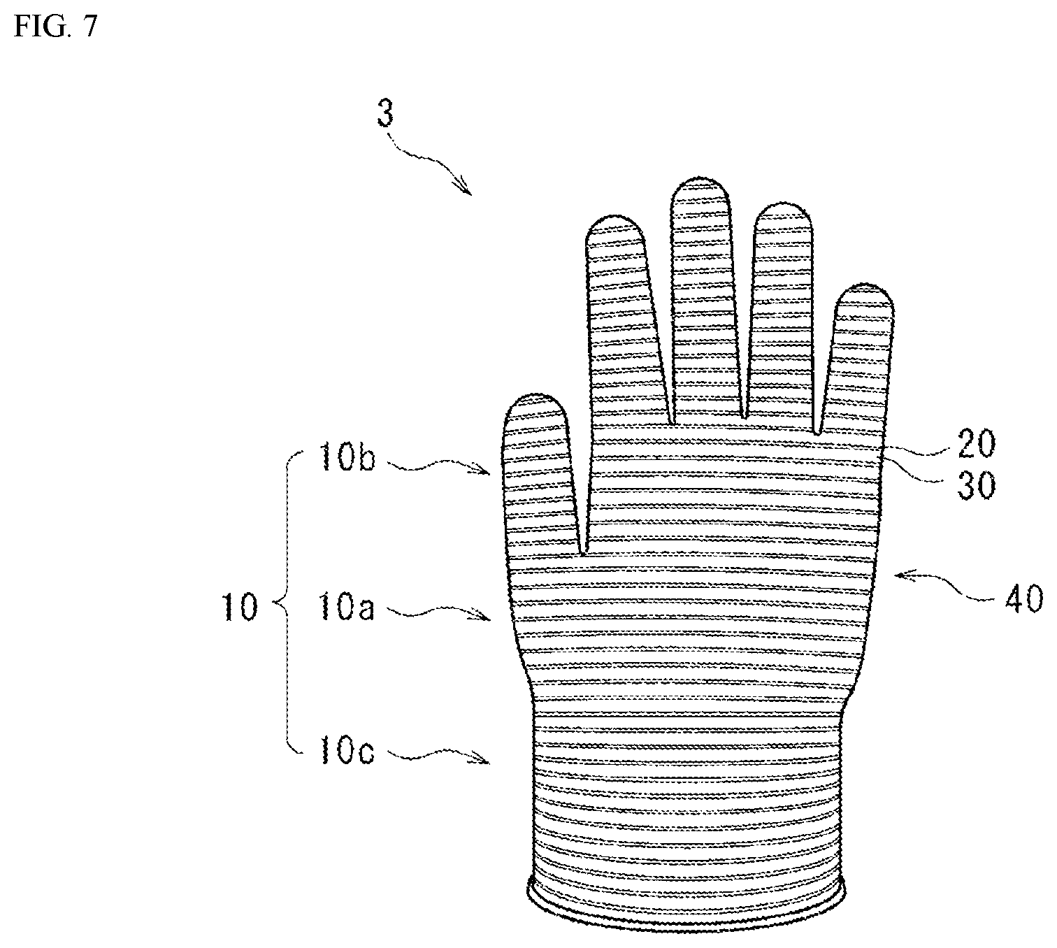 Patent US12376635 Figure 7 – Glove
