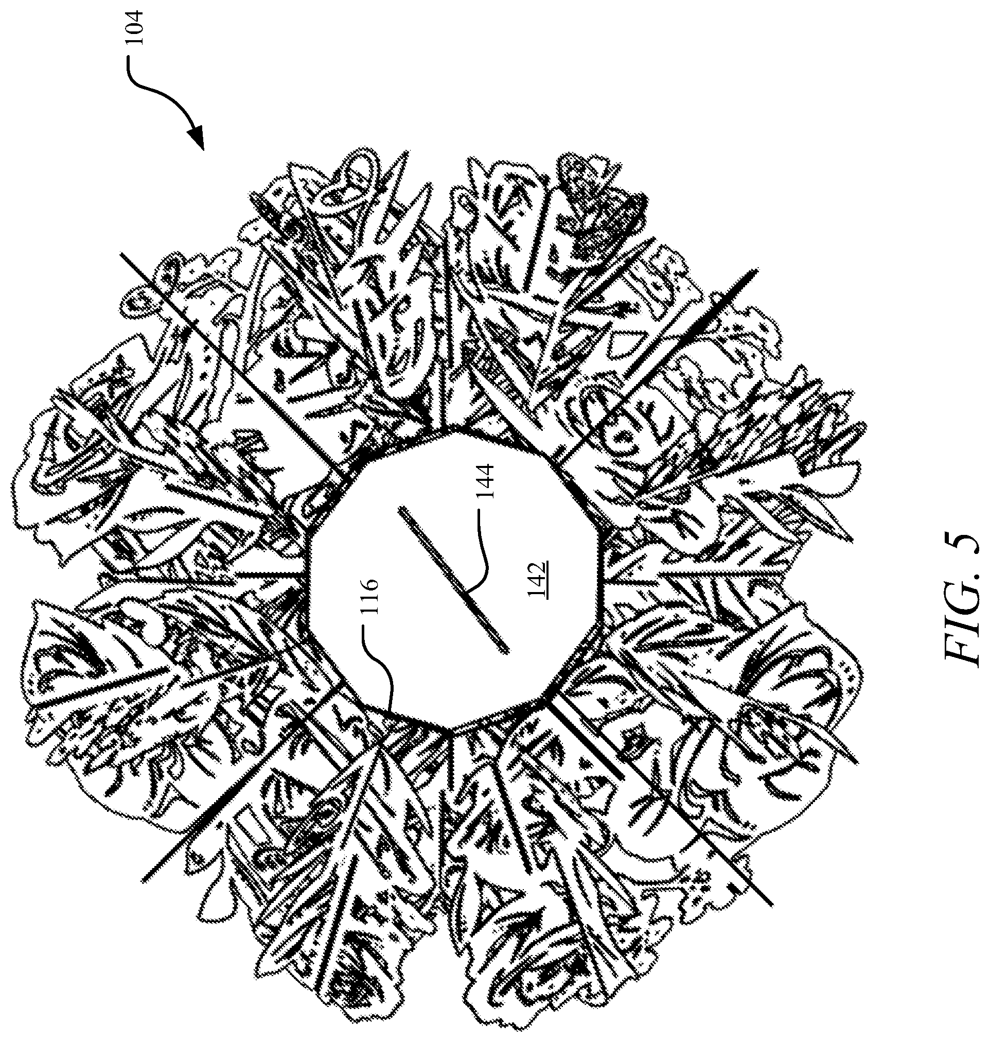 Patent US12376637 Figure 5 – Imitation flower bouquet system