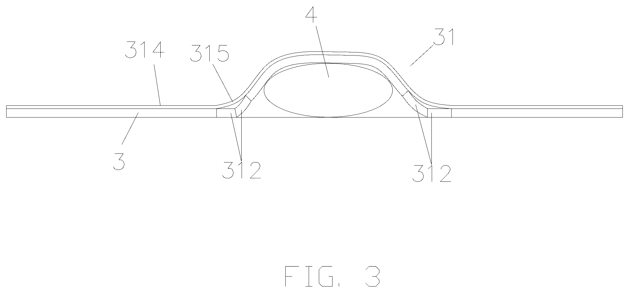 Patent US12376641 Figure 3 – Sports shoe for flat foot prevention and correction