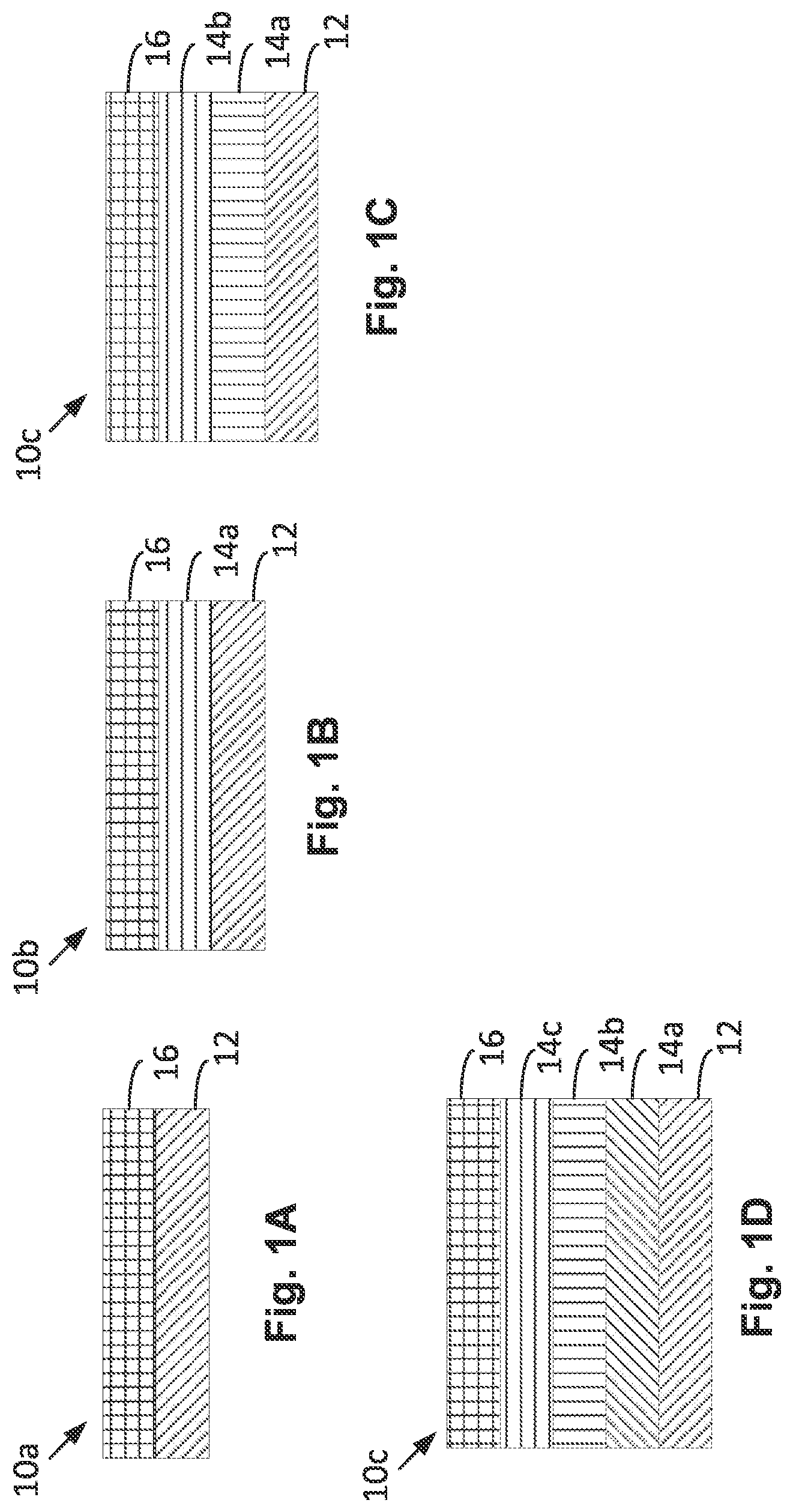 Patent US12376644 Figure 1 – Layered materials, methods of making, methods of use, and articles incorporation the layered materials