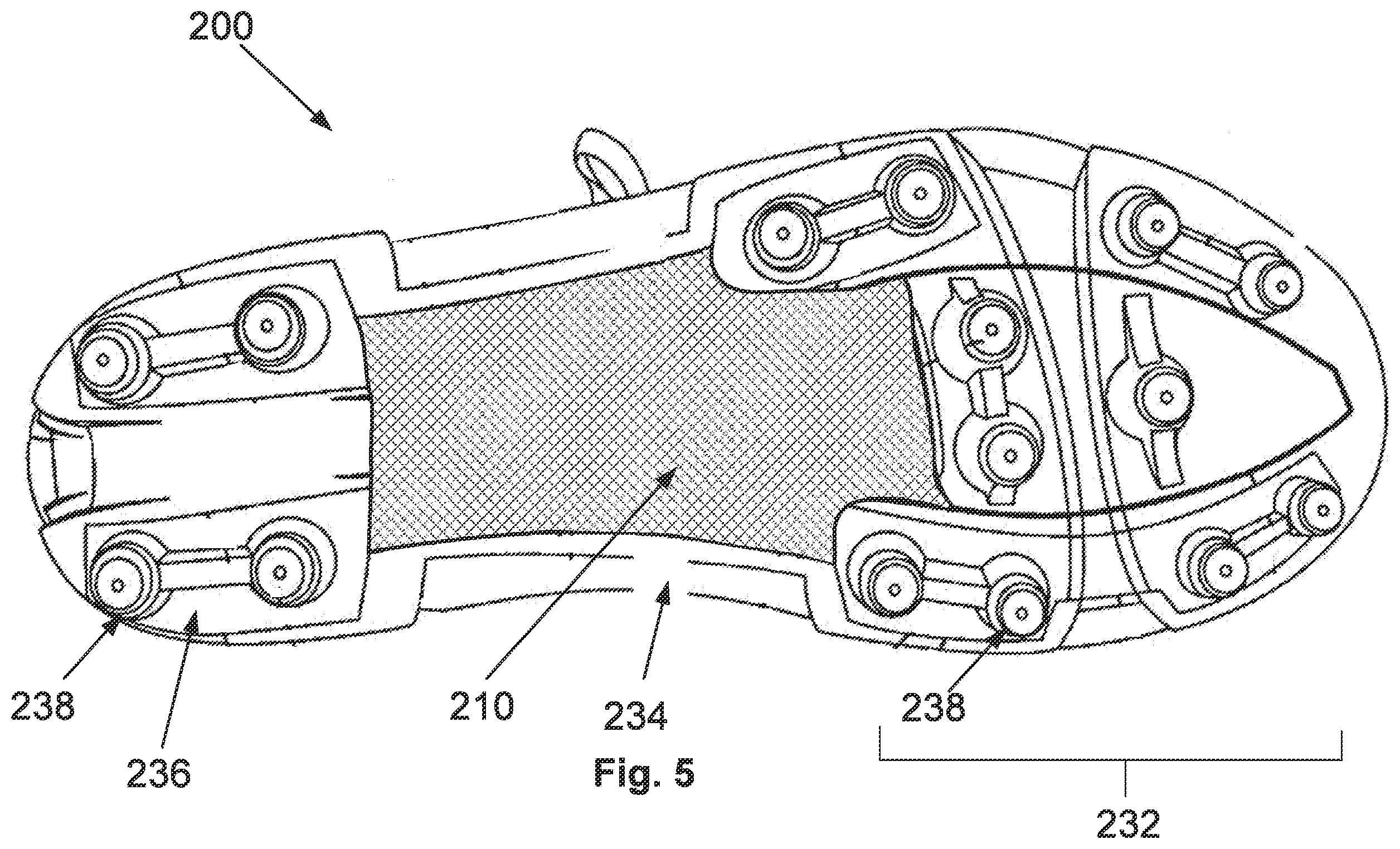 Patent US12376644 Figure 5 – Layered materials, methods of making, methods of use, and articles incorporation the layered materials