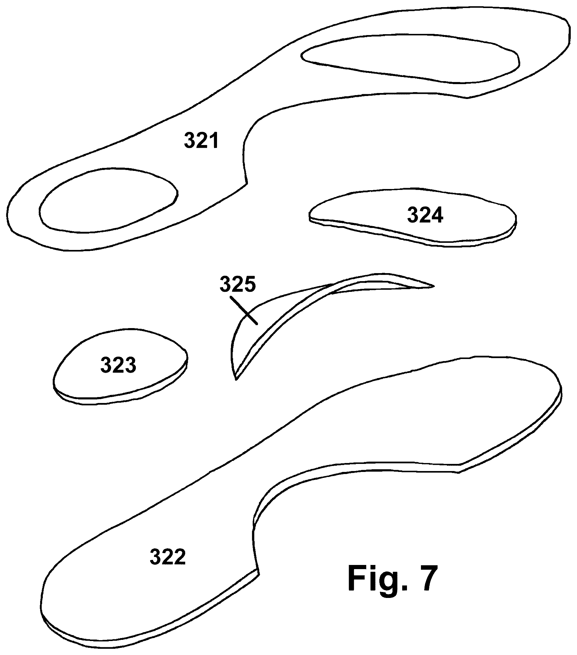 Patent US12376646 Figure 10 – Shoe and footwear with integrated insole or sole having sand-containing chambers and having sensors and electrical stimulation units