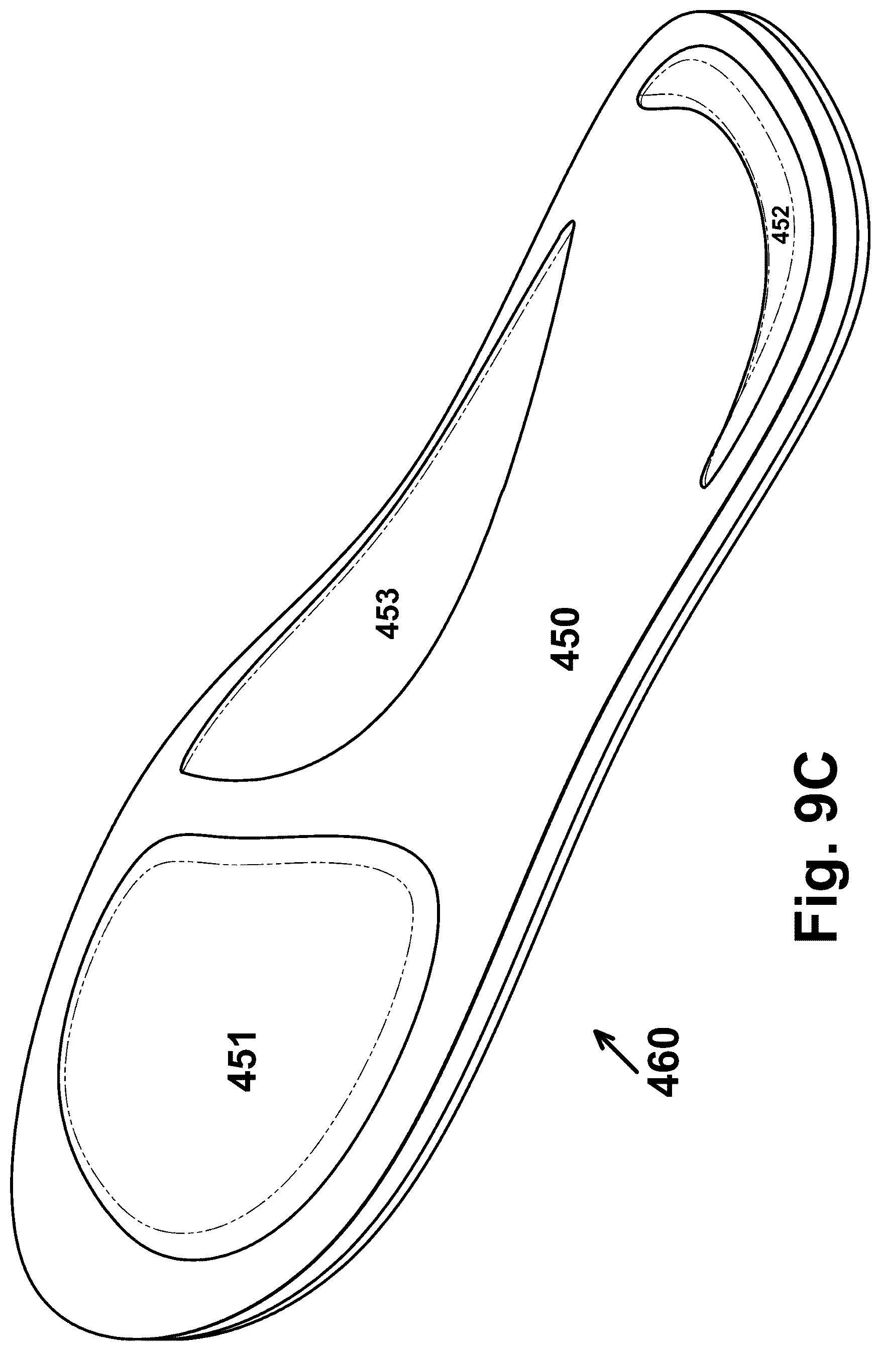 Patent US12376646 Figure 14 – Shoe and footwear with integrated insole or sole having sand-containing chambers and having sensors and electrical stimulation units