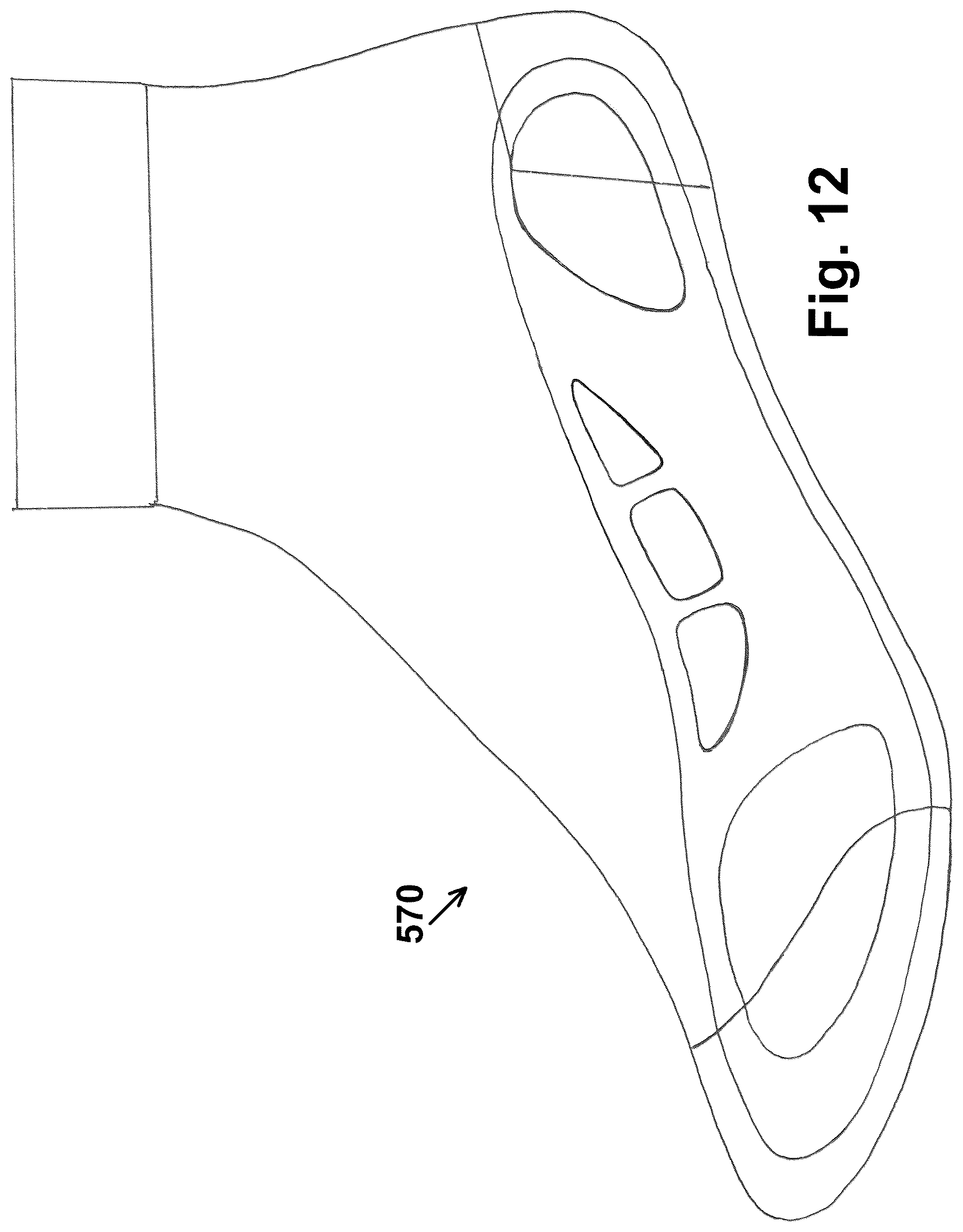 Patent US12376646 Figure 17 – Shoe and footwear with integrated insole or sole having sand-containing chambers and having sensors and electrical stimulation units