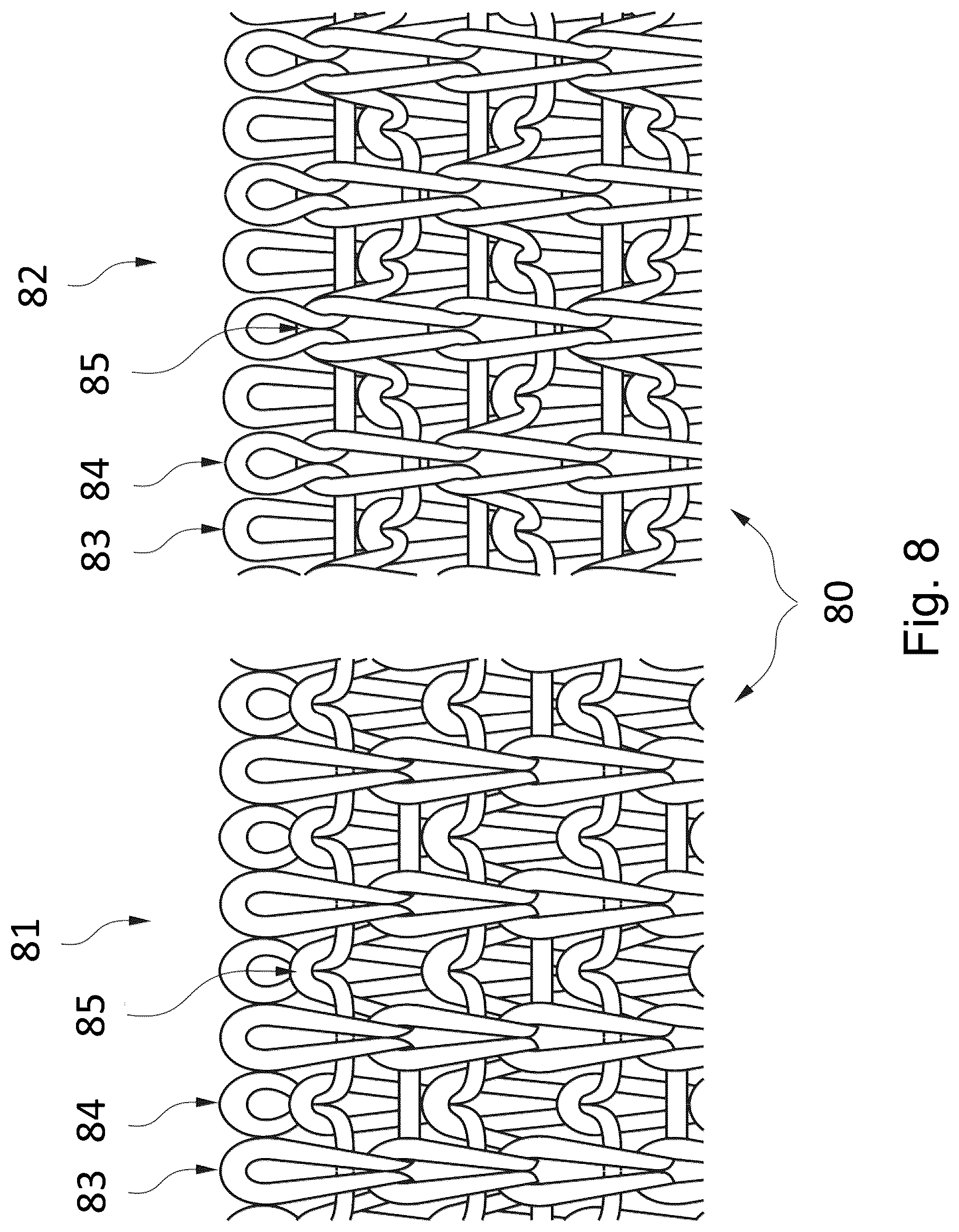 Patent US12376647 Figure 7 – Knitted shoe upper