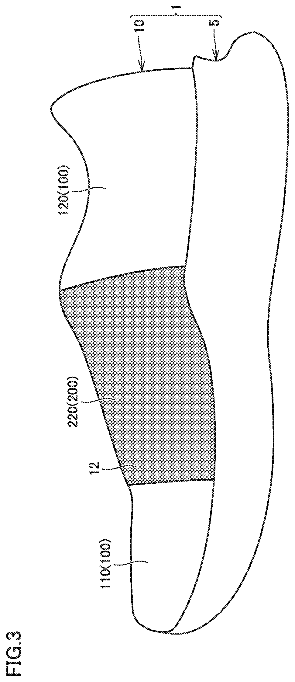 Patent US12376649 Figure 3 – Article of footwear